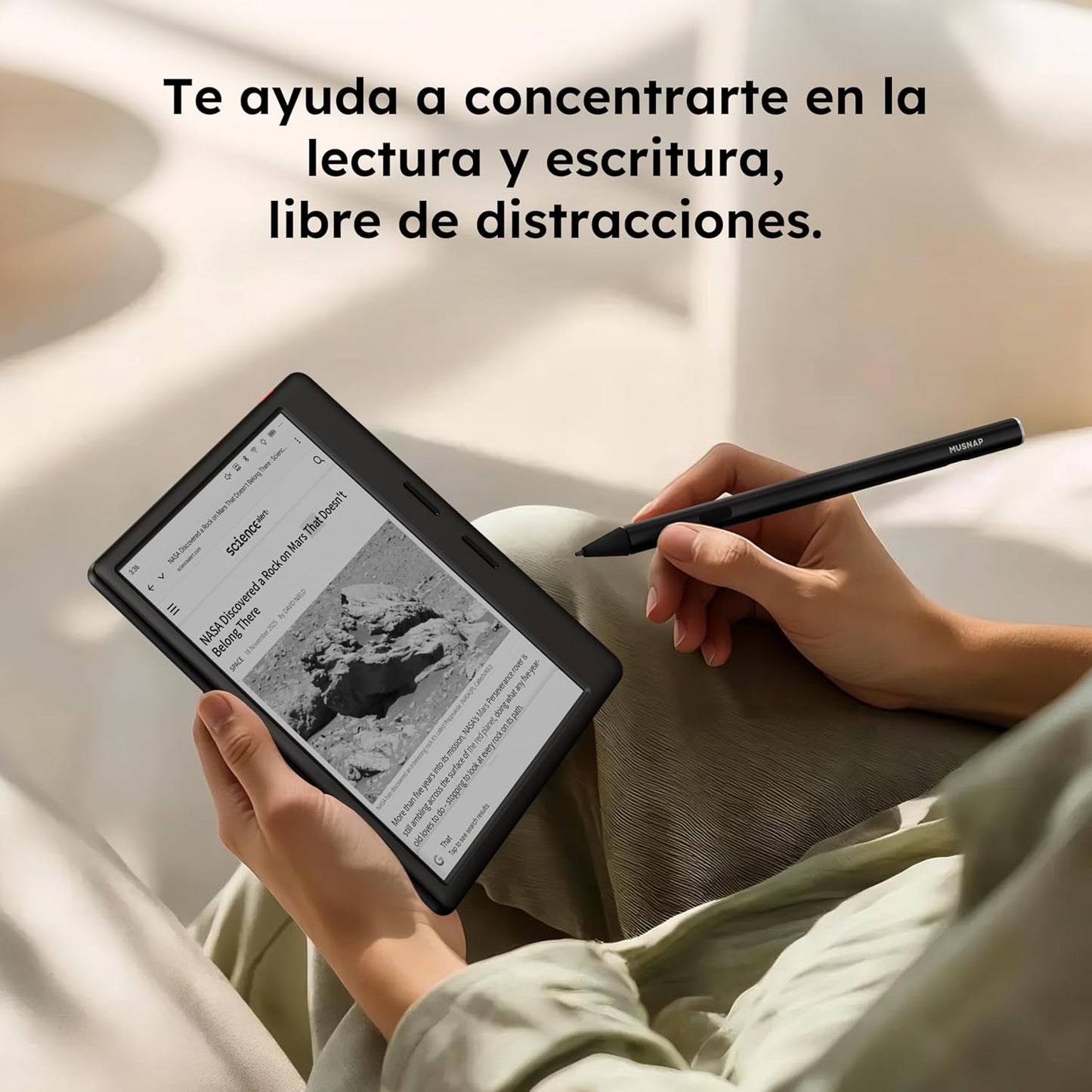 Ocean 64GB+4GB 7”eBook Reader Supports Handwriting, 7”E-Ink Paper Tablet with Long Battery Life for Reading and Writing (Not Included Musnap Stylus Pen)