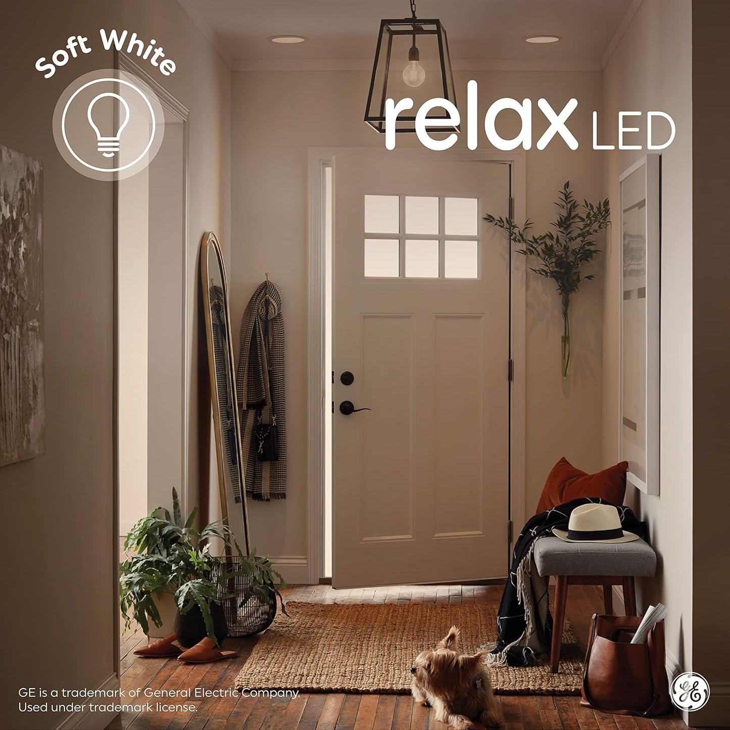 GE Relax LED Light Bulbs, 40 Watt, Soft White, A19 (4 Pack)