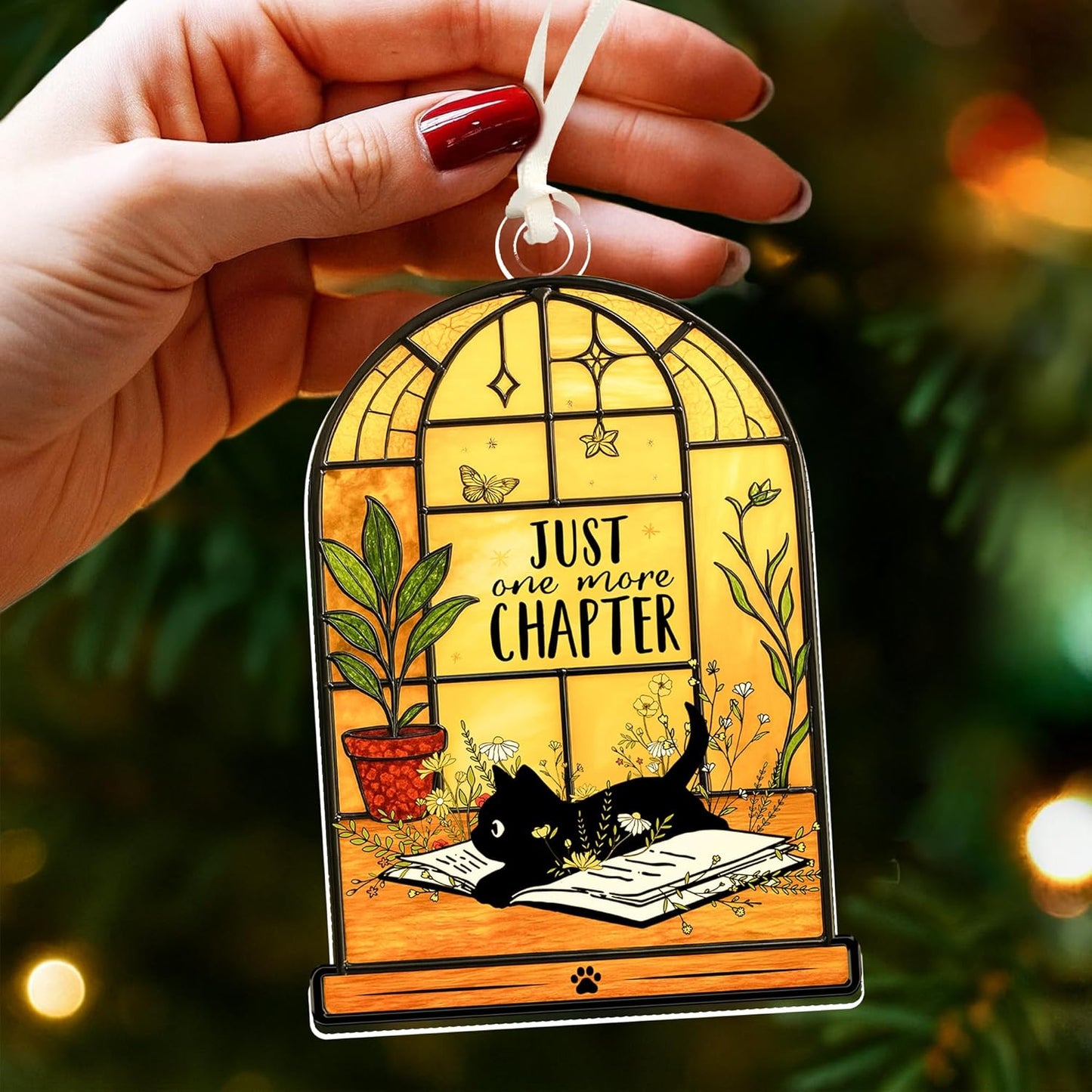 Book Ornament - Gifts For Book Lovers, Books Ornaments For Christmas Tree, Bookish Gift For Women, Gift For Readers book Lovers Women, Books Club Ornaments, Ideas Gifts For Readers, Bookworm's Present