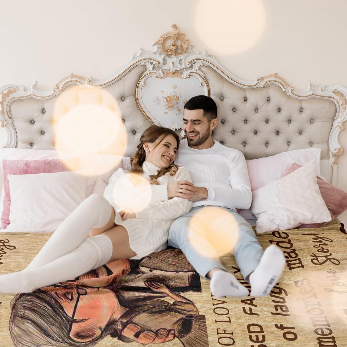 1st Anniversary Blanket Gifts for Couple, one Year Anniversary Blanket Gifts 60’’x50’’, First Wedding for Husband/Wife/him/her, Best Gifts for 1st Marriage Wedding Anniversary
