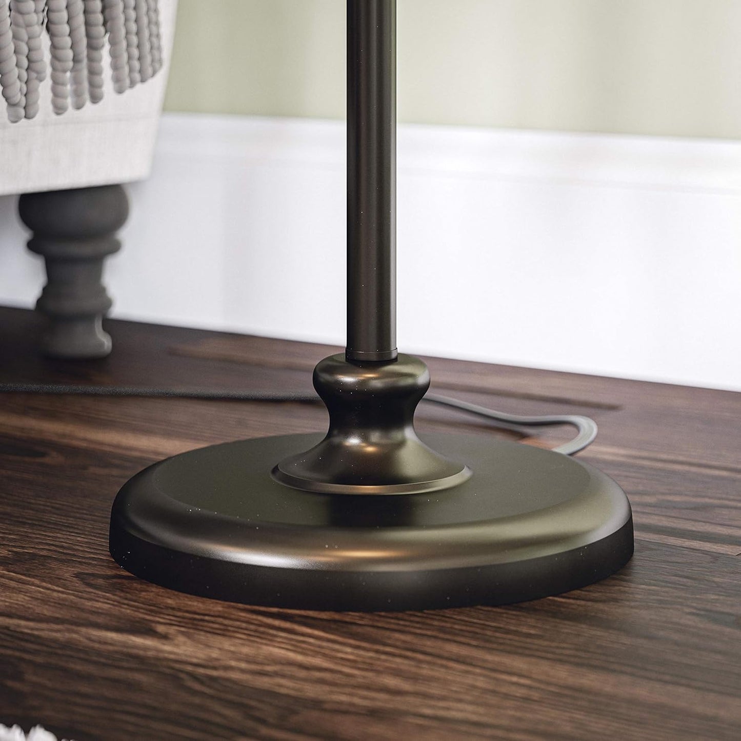 Kenroy Home KH87050 Charlotte 3-Pack - 2 Table Lamps, 1 Floor Lamp with Oil Rubbed Bronze Finish, Classic Style, 30.5" Height, 13" Width, 13" Depth