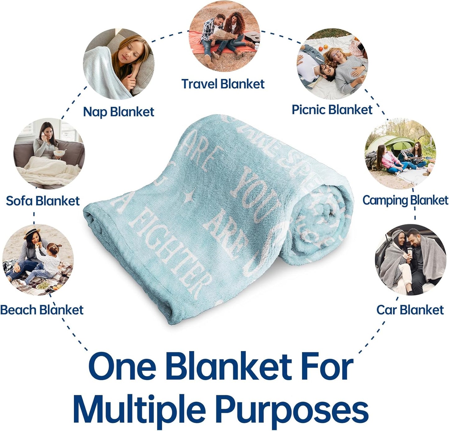 SteadStyle Gifts for Women, Sympathy Gifts for Her Him, Get Well Soon Blanket, Thinking of You Present, Inspirational Birthday Gift for Sister Friend Daughter Son Coworker Nurse, 60'' x 50''