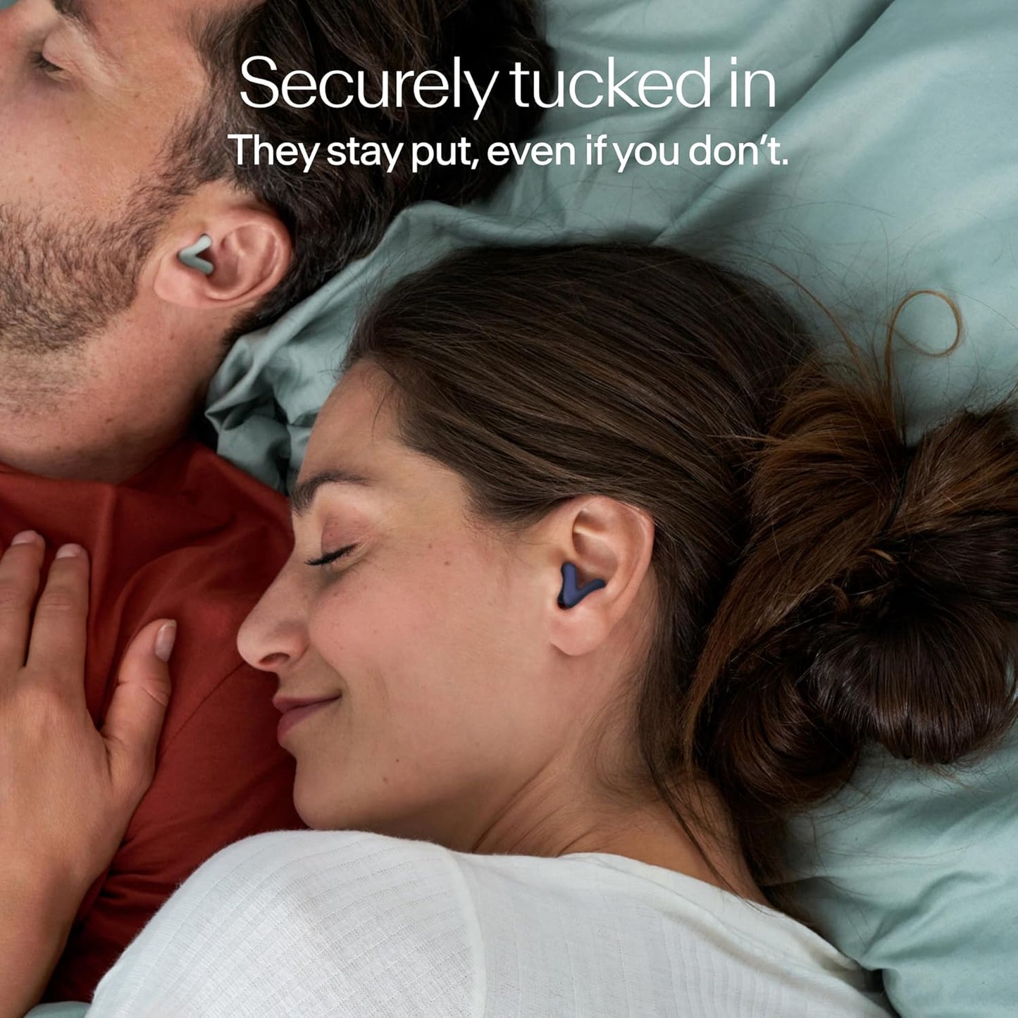 Alpine Silence Earplugs for Sleep, Focus & Travel - V-Shape Fit & Soft Oval Tips – 4 Sizes XS/S/M/L - Comfortable, Reusable Hearing Protection - up to 25dB – Midnight Blue