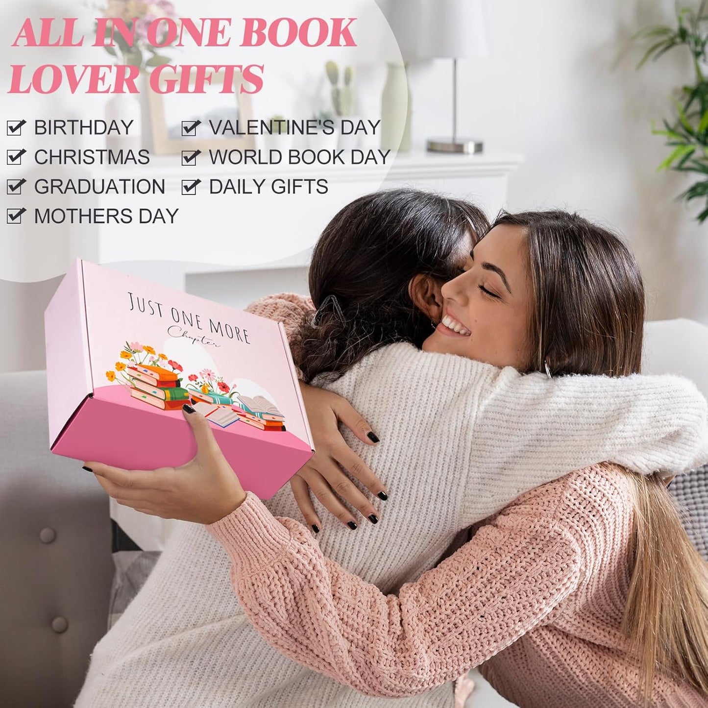 Book Lover Gifts for Women, Bookish Gifts w Reading Accessories, Books Club Gift for Readers and Bookworms Women Birthday Gift for Book Lovers, Librarians, Teachers