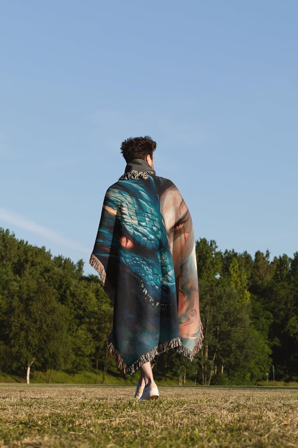 Onyx Storm Woven Throw Blanket Xaden Riorson Inspired Dragon Rider Fourth Wing Shadow Daddy Bookish Gift for Fantasy Readers