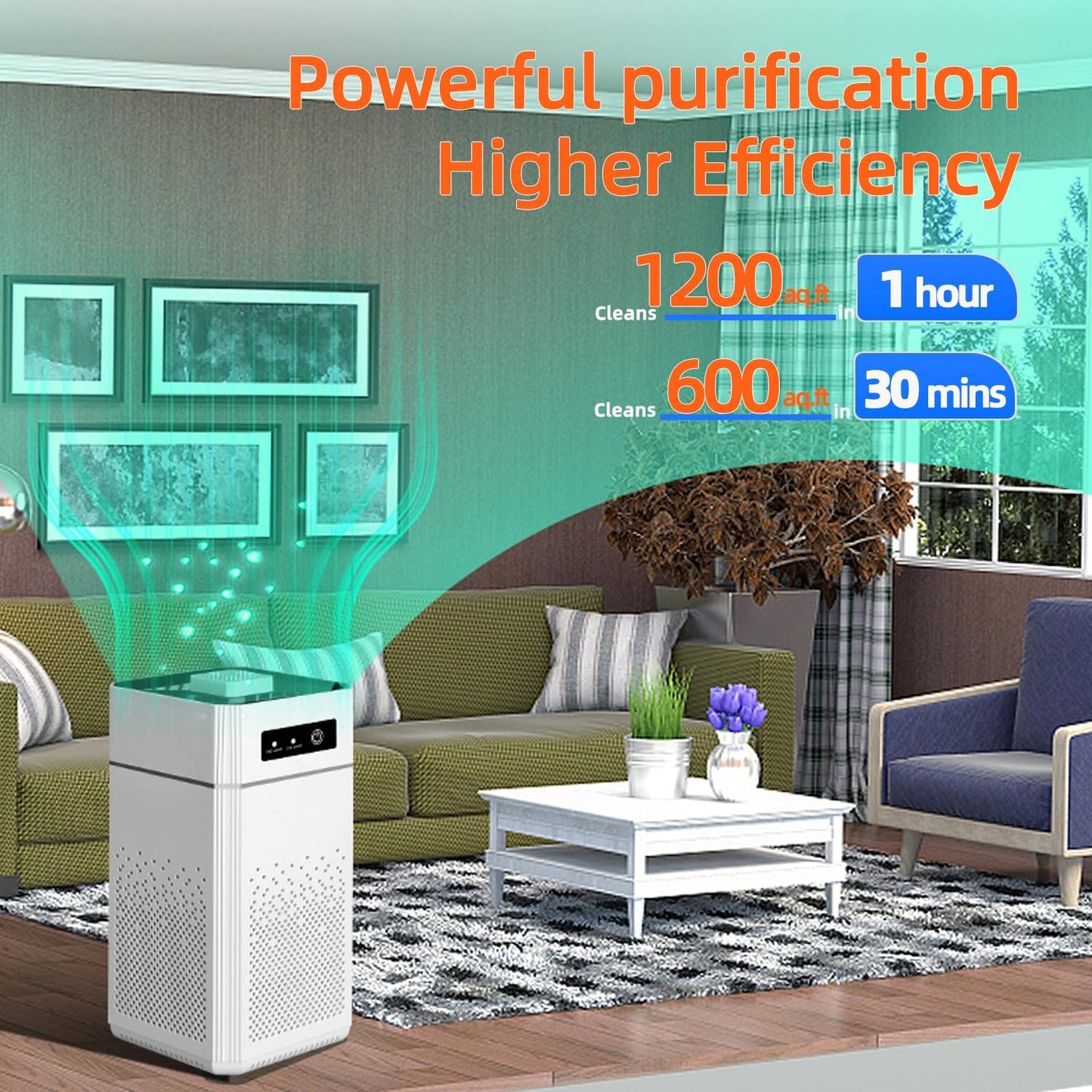 Air Purifiers for Bedroom HEPA Air Purifier With Aromatherapy Function For Pet Smoke Pollen Dander Hair 20dB Air Cleaner For Office Living Room/Kitchen