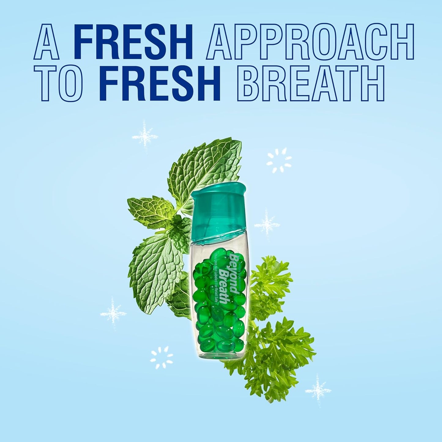 Breath Freshening Capsules, Fresher Breath From Inside-Out, Even Works On Bad Breath From Garlic, Lasts Up To 8 Hours, 50 Capsules