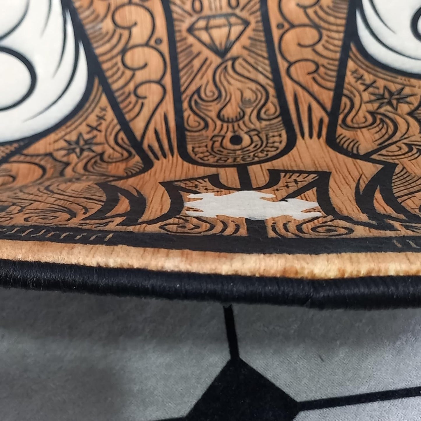 Tattoo Woman Coffin Shape Rug Nonslip Floor Mat for Bedroom Living Room Soft Gothic Carpet Witchy Room Aesthetic Spooky Decor Goth Girl Gift 1.3x2.6