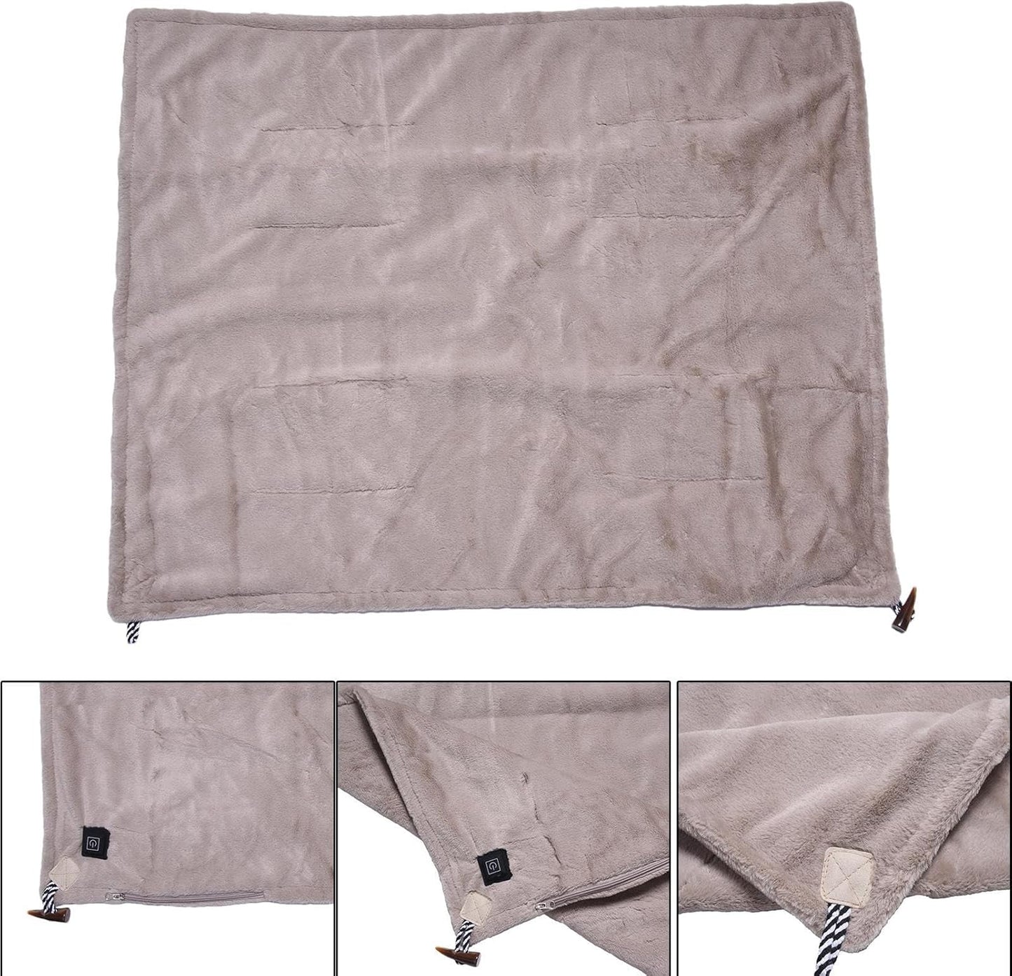 Wearable Electric Heated Blanket, Adjustable Heated Personal Throw Blanket, Camping Electric Personal Throw for Camping, Hiking, Running