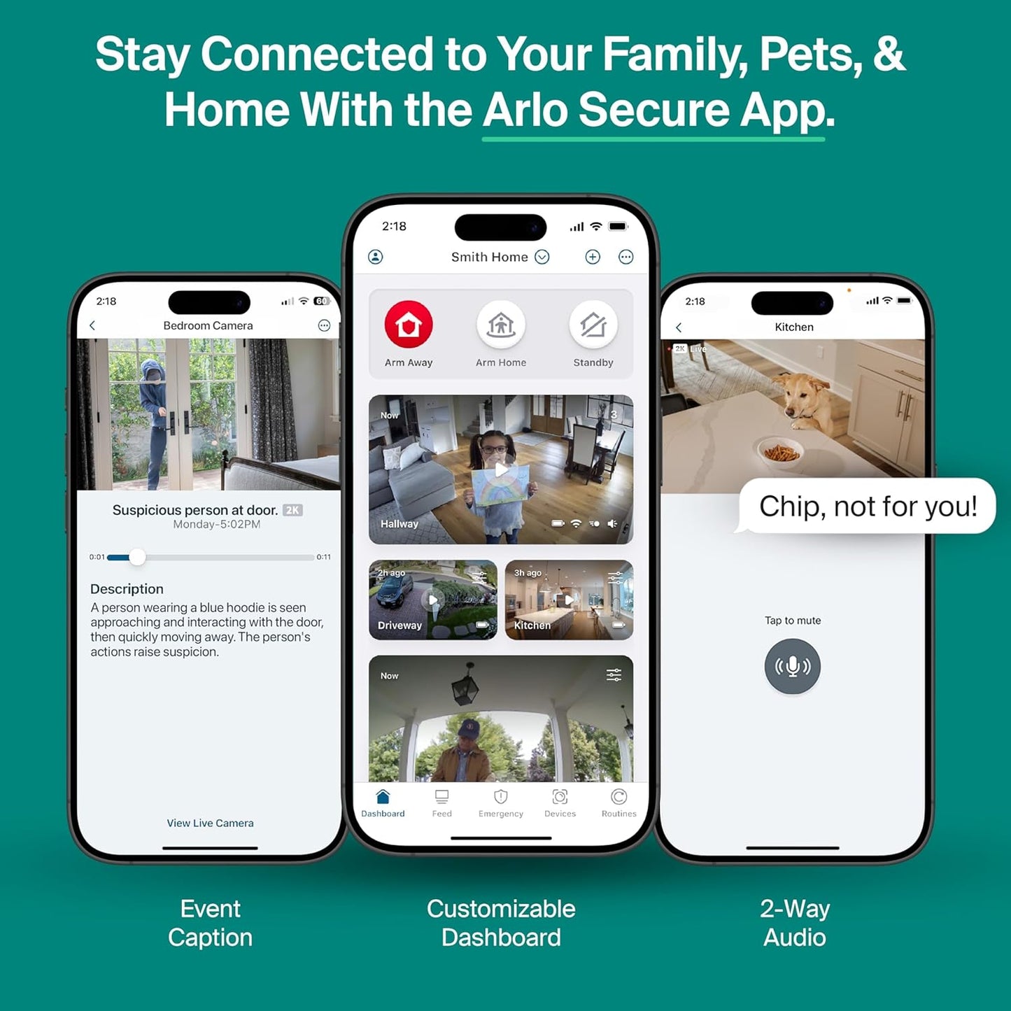 Arlo Essential Indoor Pan Tilt Security Camera 2K (2025 Release) + 6 Months of Secure Plus Plan - Wired Plug-in Power, Person Recognition, Animal Detection, Auto Motion Tracking, 1 Cam, Black