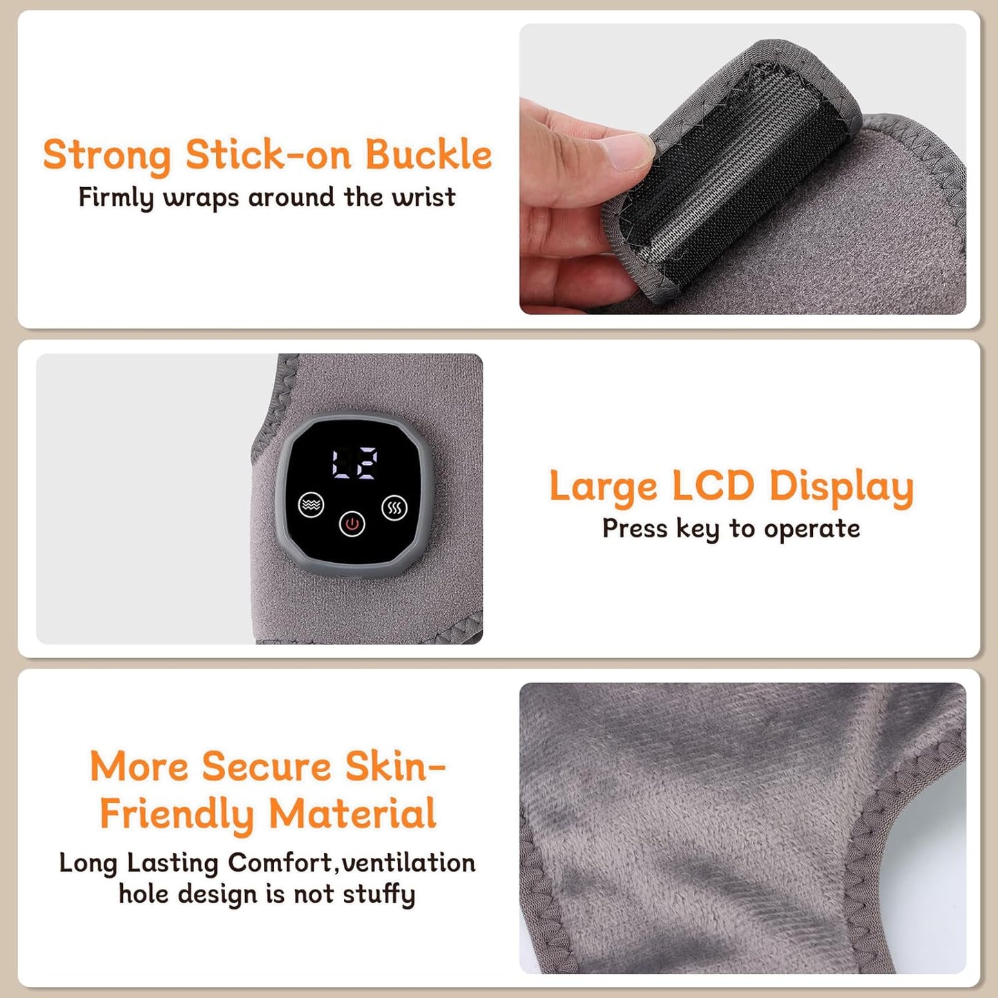 Triple Method Foot Renew 2-in-1 Warming Ankle Massager for Pain Relief – 3 Modes & 5 Heat Levels Foot & Ankle Massager, Portable for Home/Travel