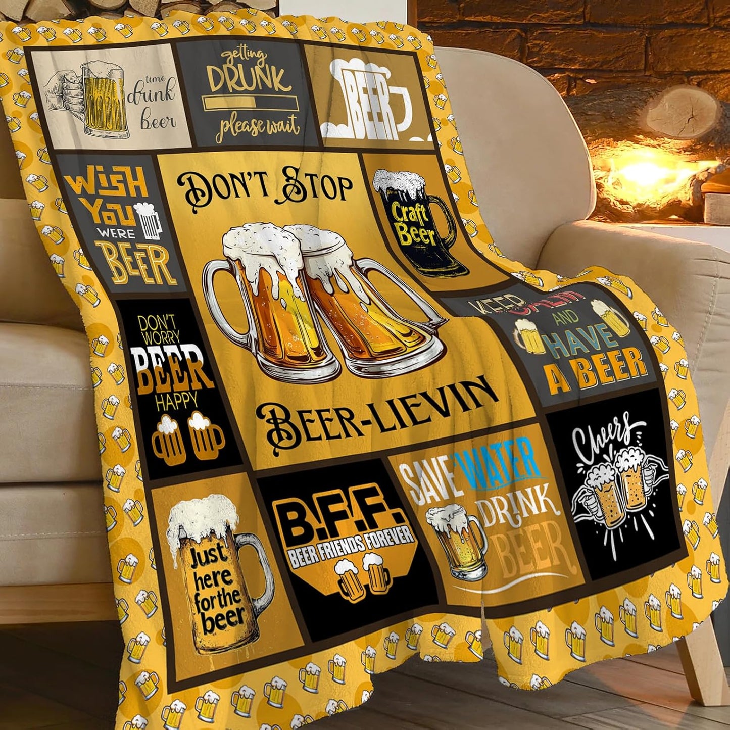 Funny Blanket Cheer Throw Blankets Gifts for Men Women Super Soft Flannel Lightweight Fluffy Plush Fuzzy Fleece Blanket for Party Bed Sofa Bedding 40"X50"