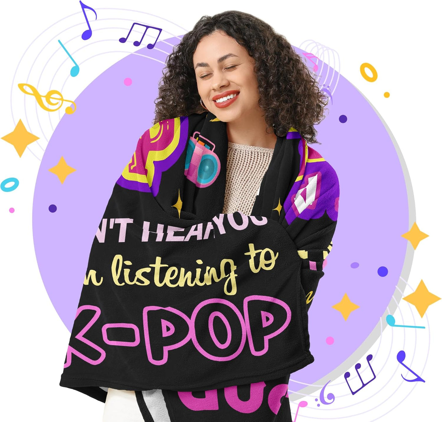 Kpop Merch, Kpop Blanket, Kpop Gifts, K Pop Birthday Decorations, K Pop Blanket 60x50in, Kpop Gifts for Girls/Women, Kpop Merchandise, Kpop Blankets for Girls for Christmas Birthday