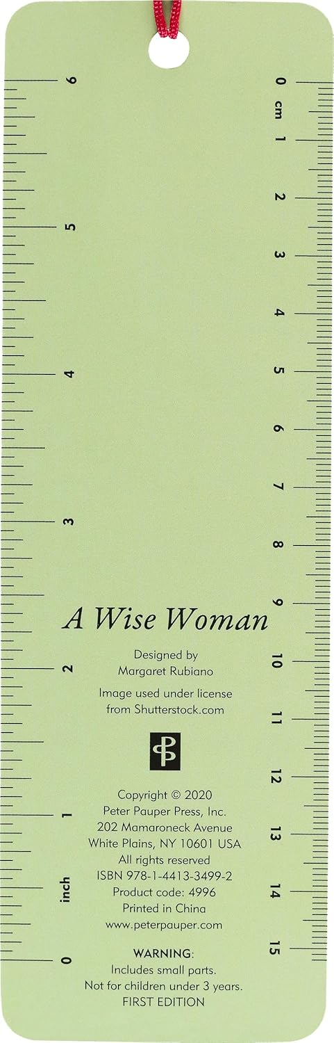 A Wise Woman Once Said Beaded Cardstock Bookmark