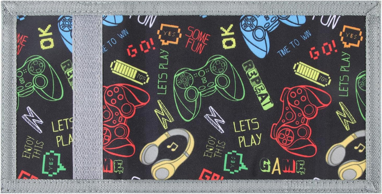 Kids Wallet for Boys & Girls - Gamer Wallet with Coin Pocket, Ages 4-12 for Christmas/Birthday Gifts