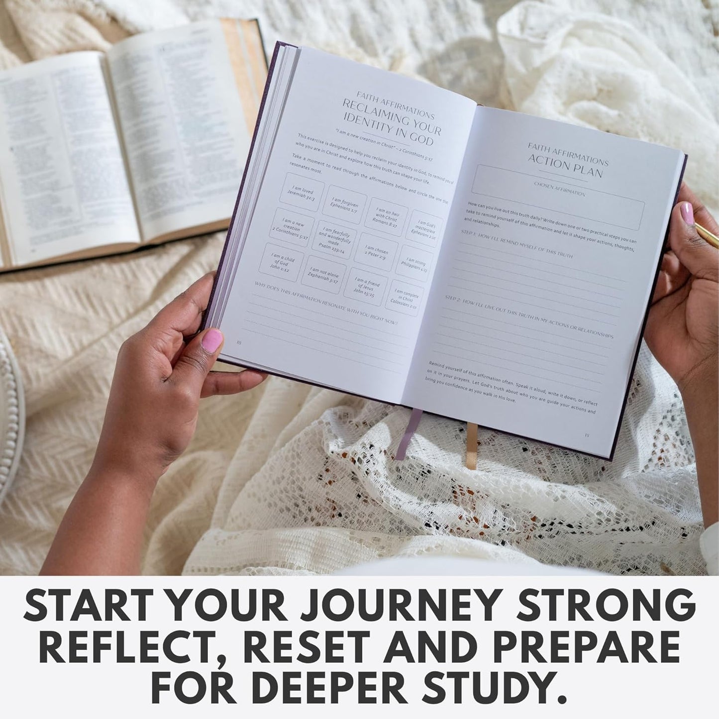 Bible Study Journal – A Year of Reflection, Renewal & Spiritual Growth | 365-Day Guided Scripture Study, Prayer Tracker & Weekly Reflection Prompts | A5 Hardcover, Minimalist & Elegant Design