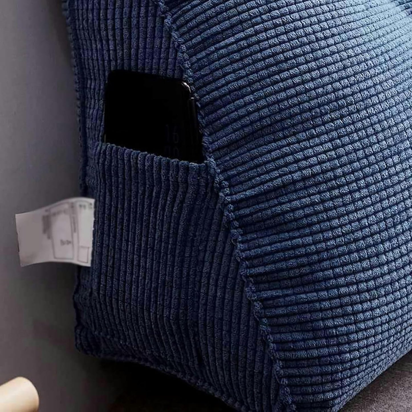Polar Fleece Triangular Wedge Cushion - Headboard Bolster Support Pillow Triangle Daybed Backrest Comfortable Lumbar Bed Pillow Reading Backrest Cushion