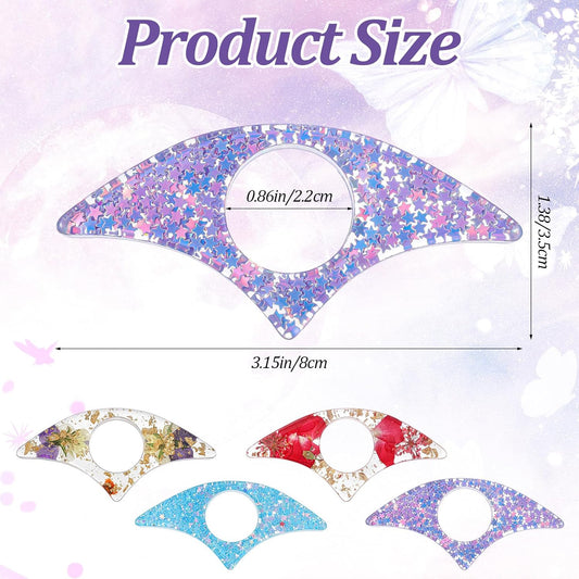 4Pcs Thumb Book Page Holder, Handmade Resin Page Holders for Reading Bookpage Spreader, One Handed Books Buddy for Hands Free Reading Gift for Books Lovers, Students Teachers, Flower & Star Design