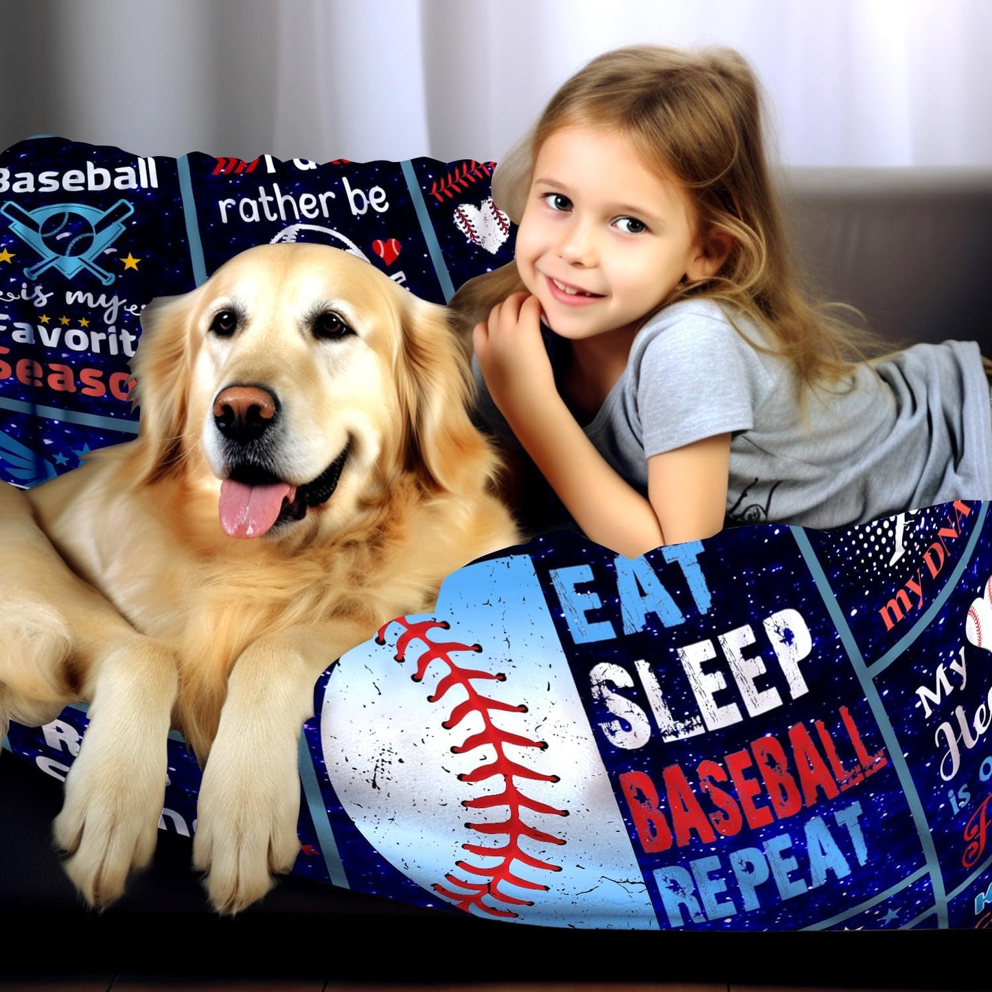 Baseball Blanket Gifts for Boys Kids Men Adults,Outdoor Baseballs Stuff Baseball Throw Blanket Coach Gifts for Baseballs Player Lover Team 80"x60"