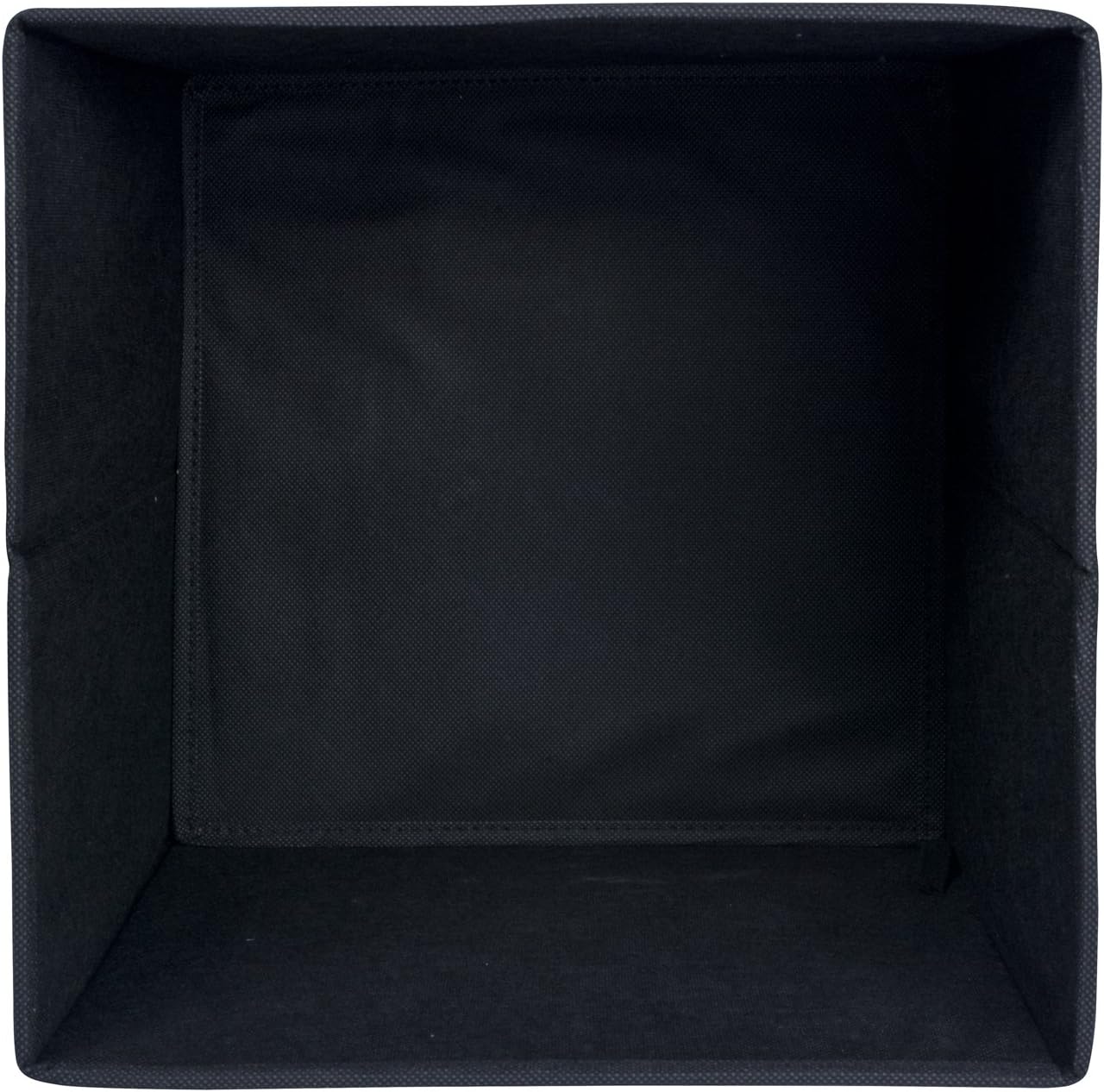 DII Non Woven Fabric Storage Bin Collection Collapsible Organizer Cube, Small Set, 11x11x11", Black, 2 Count