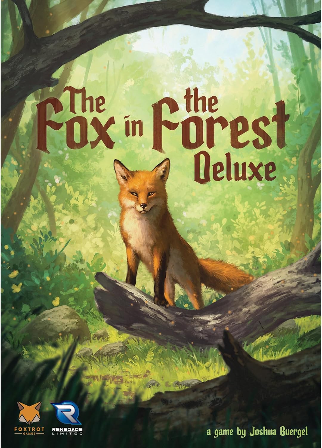 Renegade Game Studios Fox in the Forest Deluxe 2 Player Trick-Taking Card Game, Fairy Tale Strategy Game with Foil Cards & Acrylic Tokens, Ages 10+