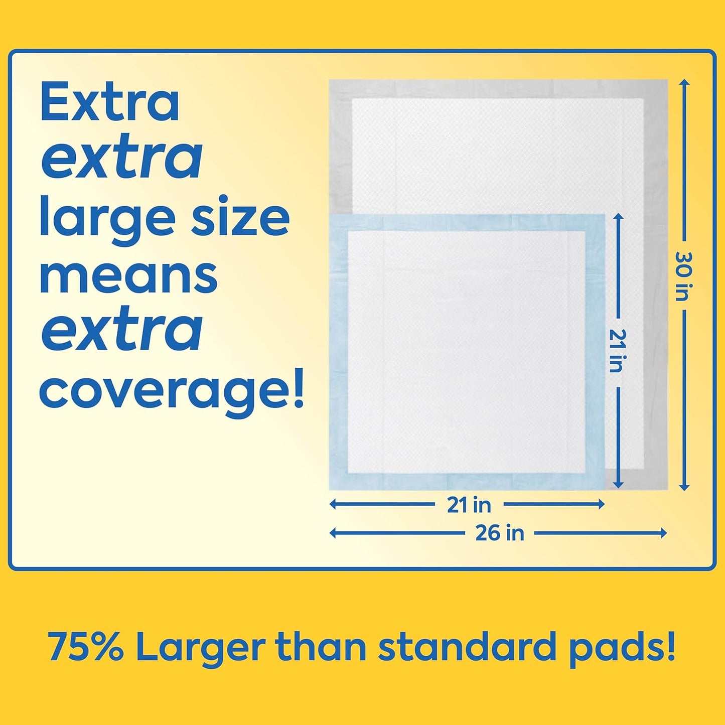 OUT! Petcare Puppy Pads XXL, Heavy Duty, Leak Proof Pee Pads for Dogs, Potty Training & Housebreaking, Puppy Essentials (26"x30", 30 Count)