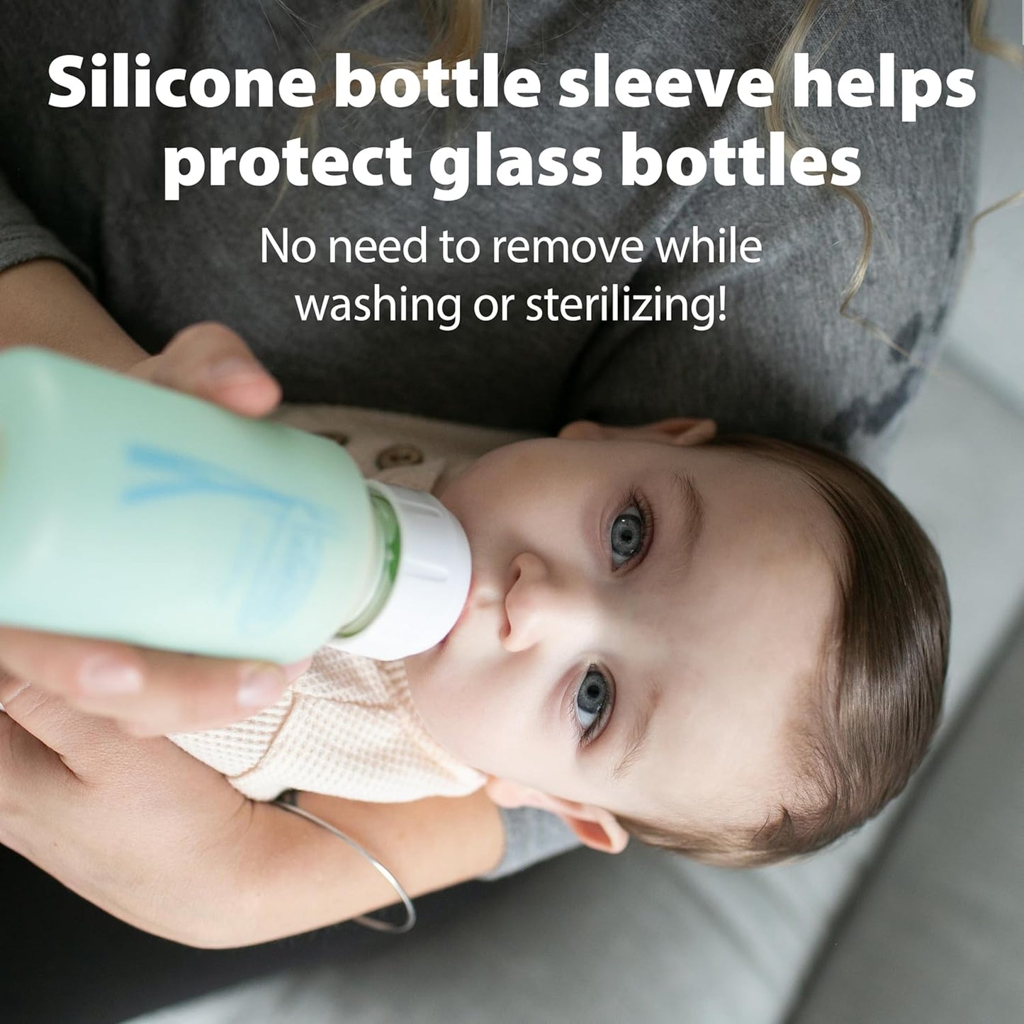 Dr. Brown's Anti-Colic Options+ Narrow Glass Baby Bottle with Level 1 Slow Flow Nipple, BPA-Free, 8 oz/250 mL, 0m+, 4-Pack (Packaging May Vary)