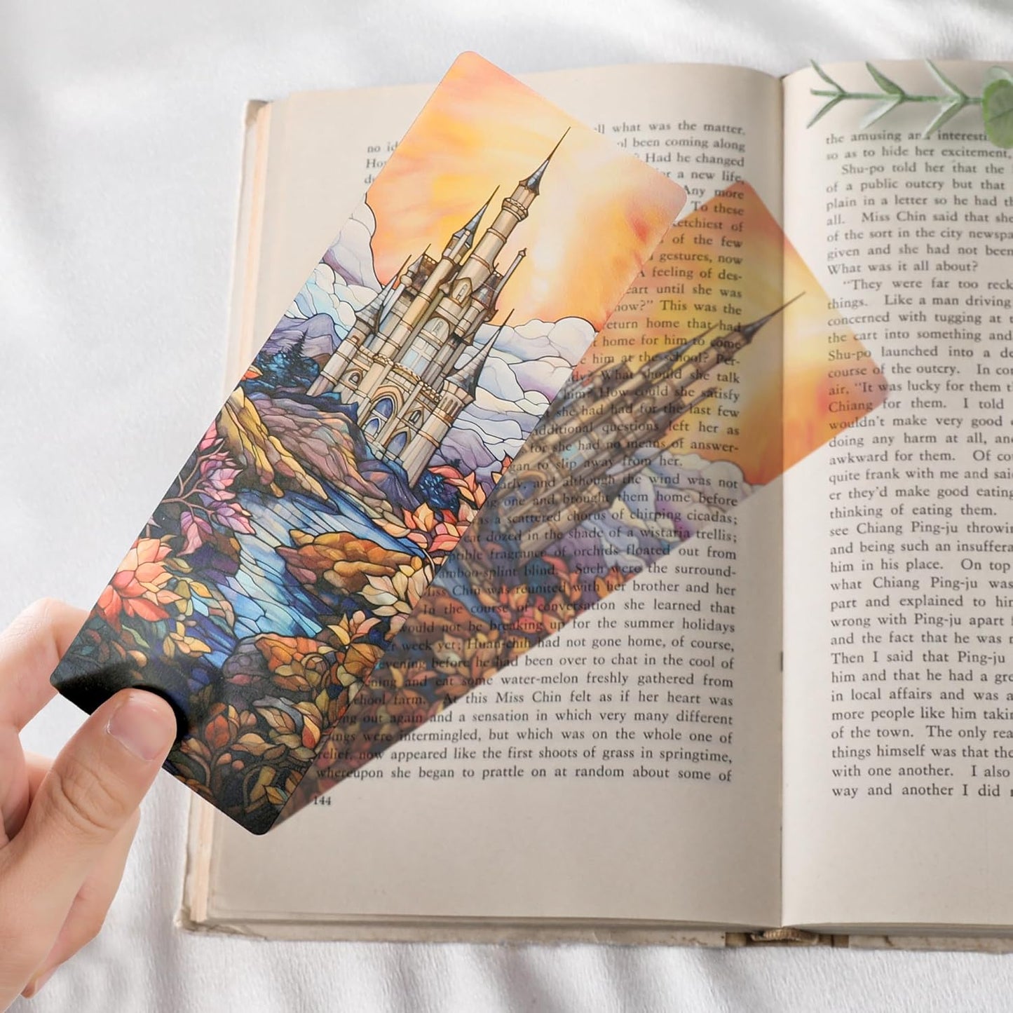 Fantasy Acotar Bookmark Gifts - 10 Pcs Personalized Stained Glass Bookmarks for Women Book Lovers Dark Romance Vintage Page Marks Reading Accessories Bookish Gift for Birthday Back to School