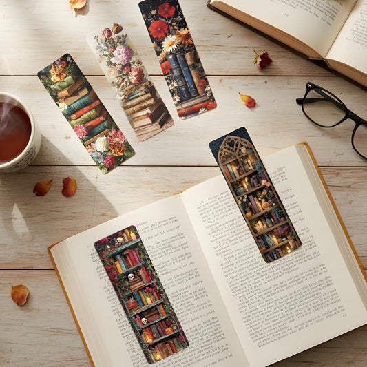 Vintage Book Bulk Bookmark - 100 Pcs Retro Floral Book Bookmarks for Women Book Lovers, Aesthetic Cottagecore Reading Accessories Gifts for Kids Teacher Students