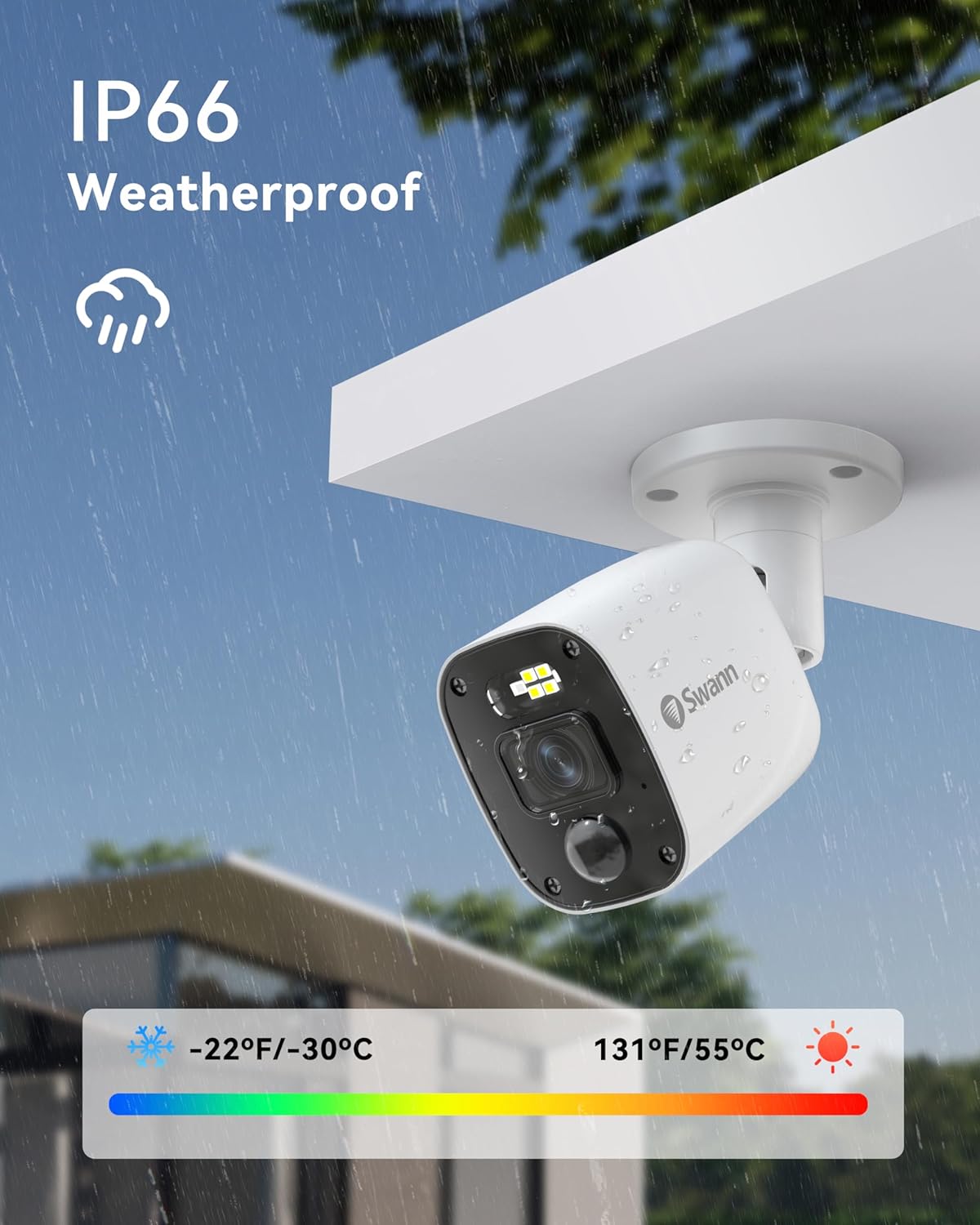 Swann 1080p Bullet Camera (Add-on)-High-Resolution Wired Security Camera with Night Vision & Motion Sensor Technology–Smart Human/Vehicle Detection for Home Surveillance