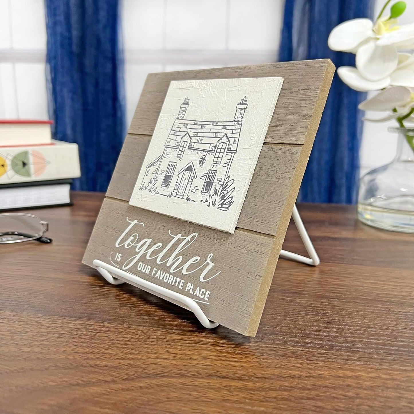 GIBSON HOLDERS 2A Adjustable White Wire Display Easel, 3.625" W x 4" D x 4.5" H, Pack of 2
