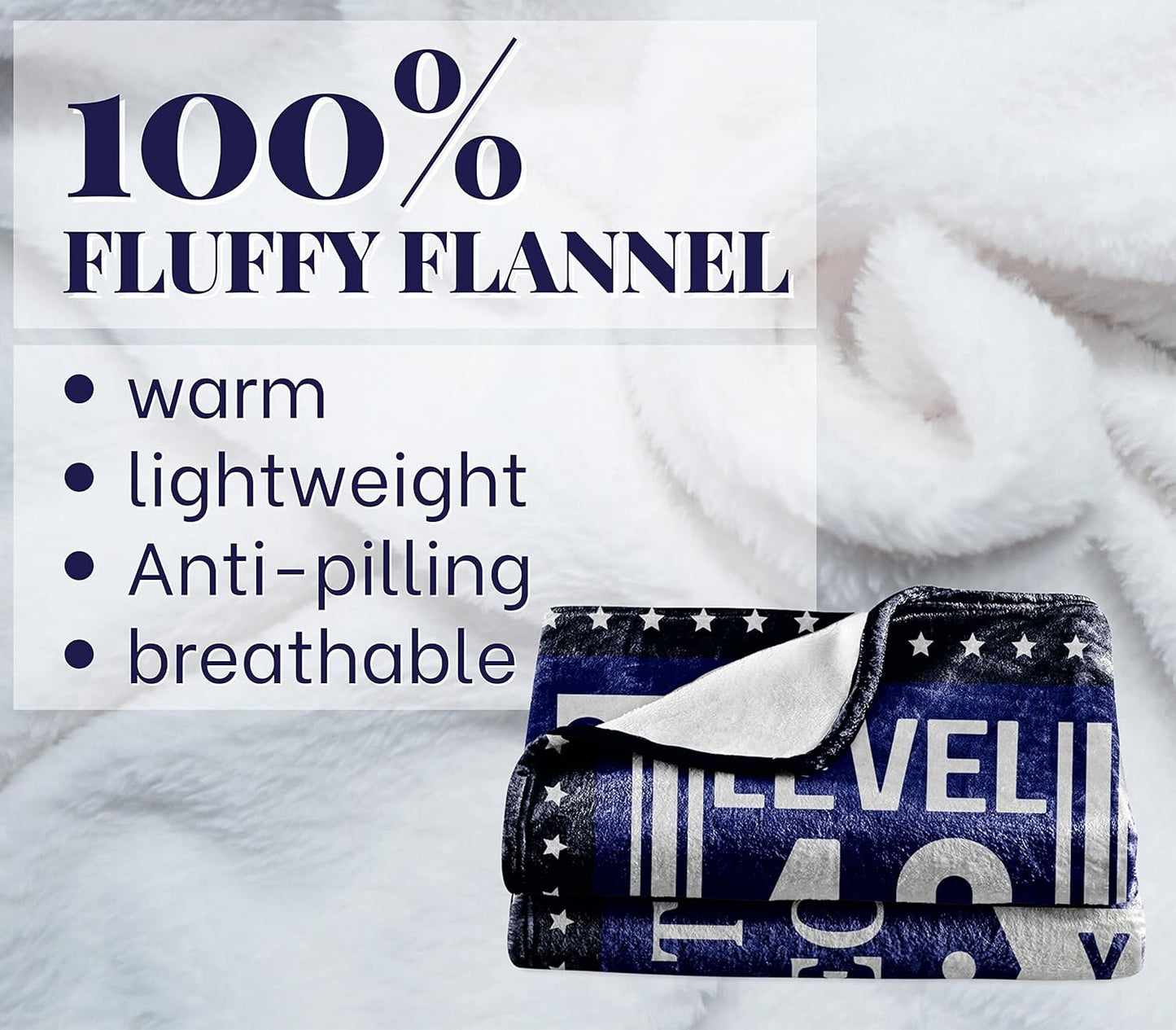40th Birthday Gifts for Men, Male, Him, Dad, Husband or Uncle - 40 Years of Being Awesome - Flannel Plush Blanket - 50"x 65"