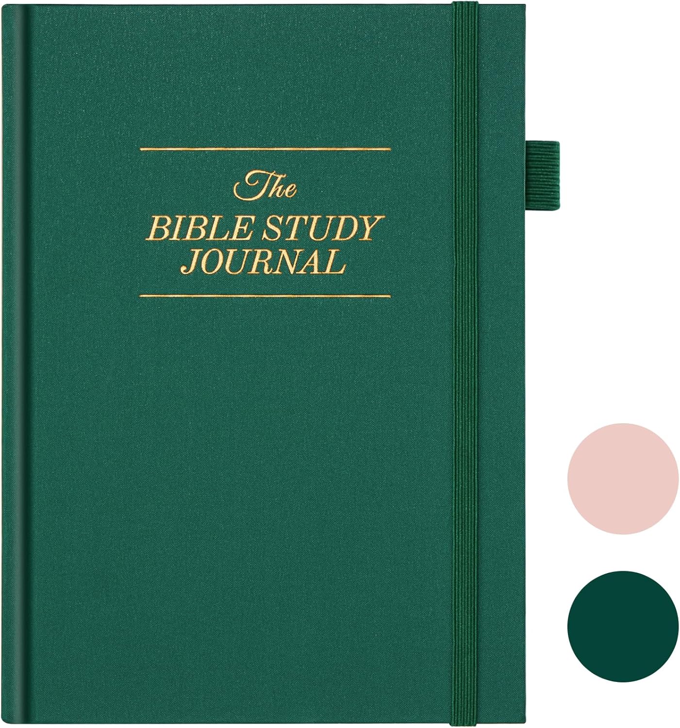 JUBTIC Bible Study Journal with Verse, Prayer Journal for Woman & Men, Christian Planner, Study Scripture Notebook, Faith & Devotional Journal, Bible Notebooks for Note Taking, Christian Gifts (Dark Green)