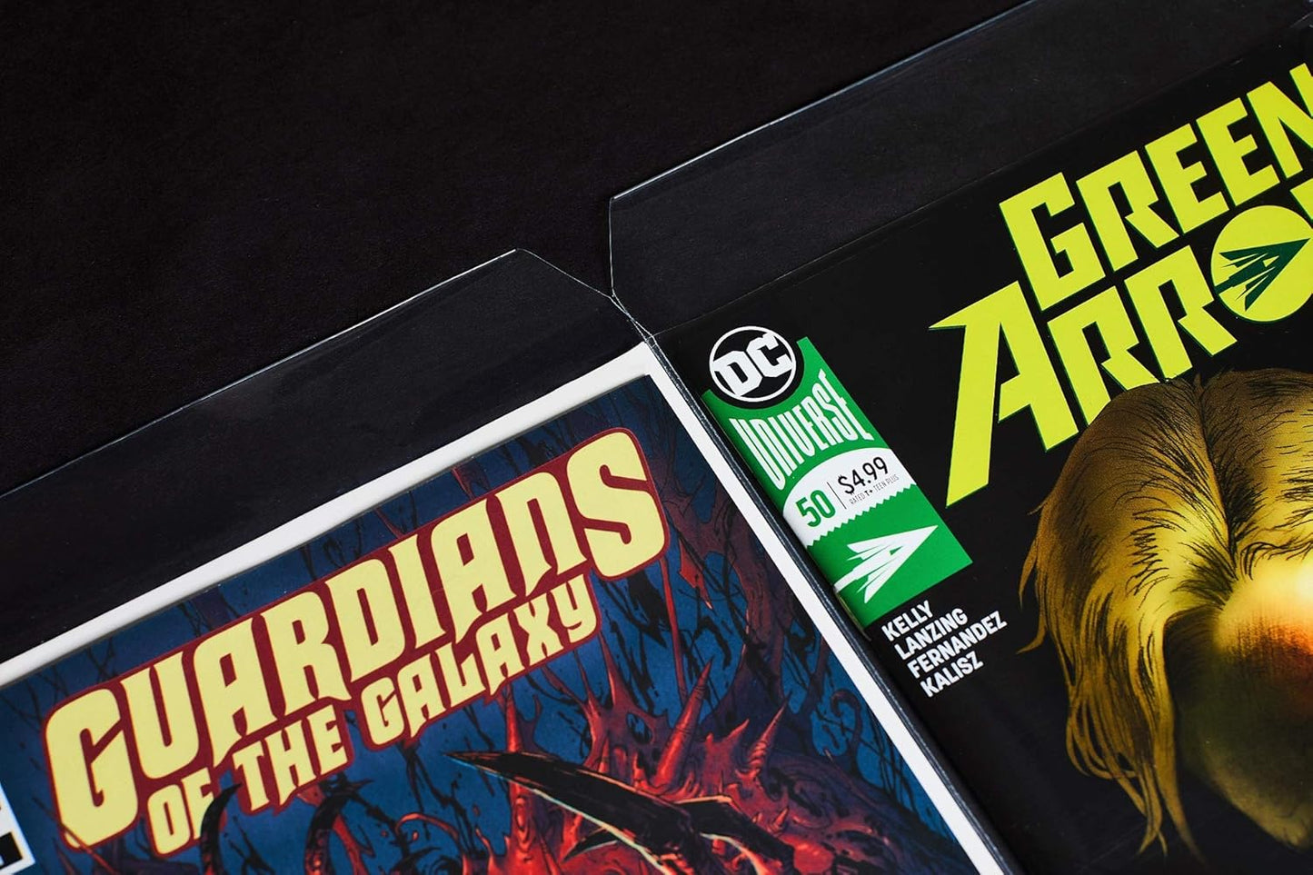 Big Fudge 50 Comic Book Bags and Boards - Protector Sleeves for Comics and Magazines - Archival Protection for 1990s to Current Comic Books - 7.25" x 10.5"