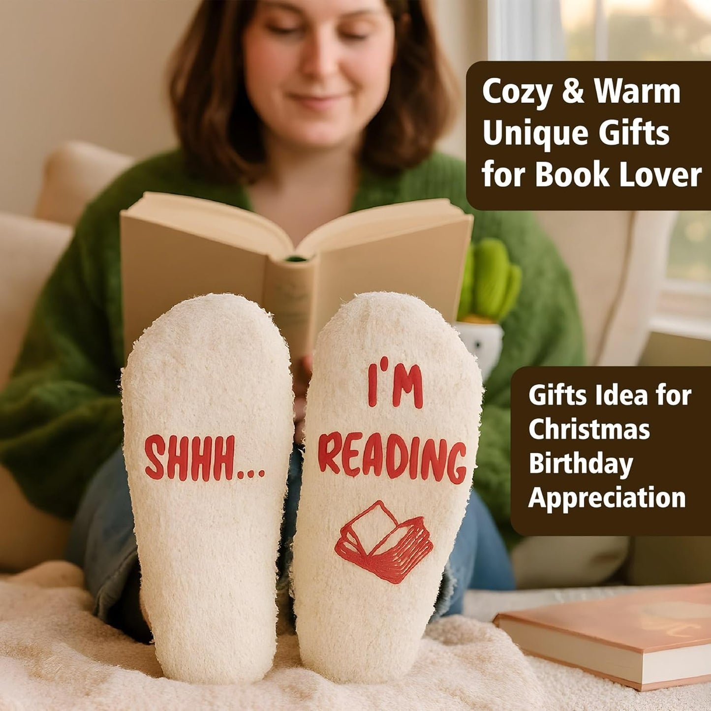 Book Lovers Gifts for Women, Gifts for Book Lovers Women, Bookish Gift for Readers, Reading Accessories Gift for Reading Club Present for Christmas Birthday White Elephant Secret Santa