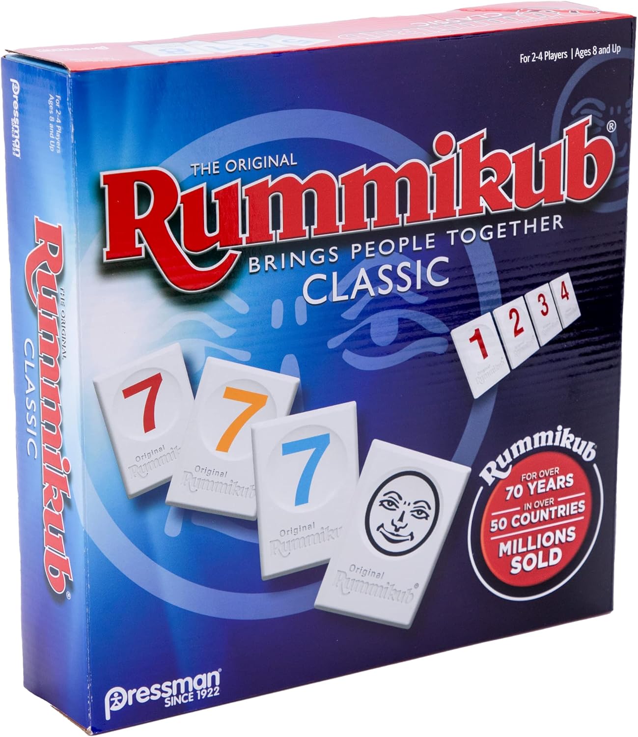 Pressman Rummikub - The Original Rummy Tile Game | Exciting Family Game of Strategy and Luck | Promotes STEM Skills | For Kids, Teens, Adults | 2-4 Players, Ages 8+