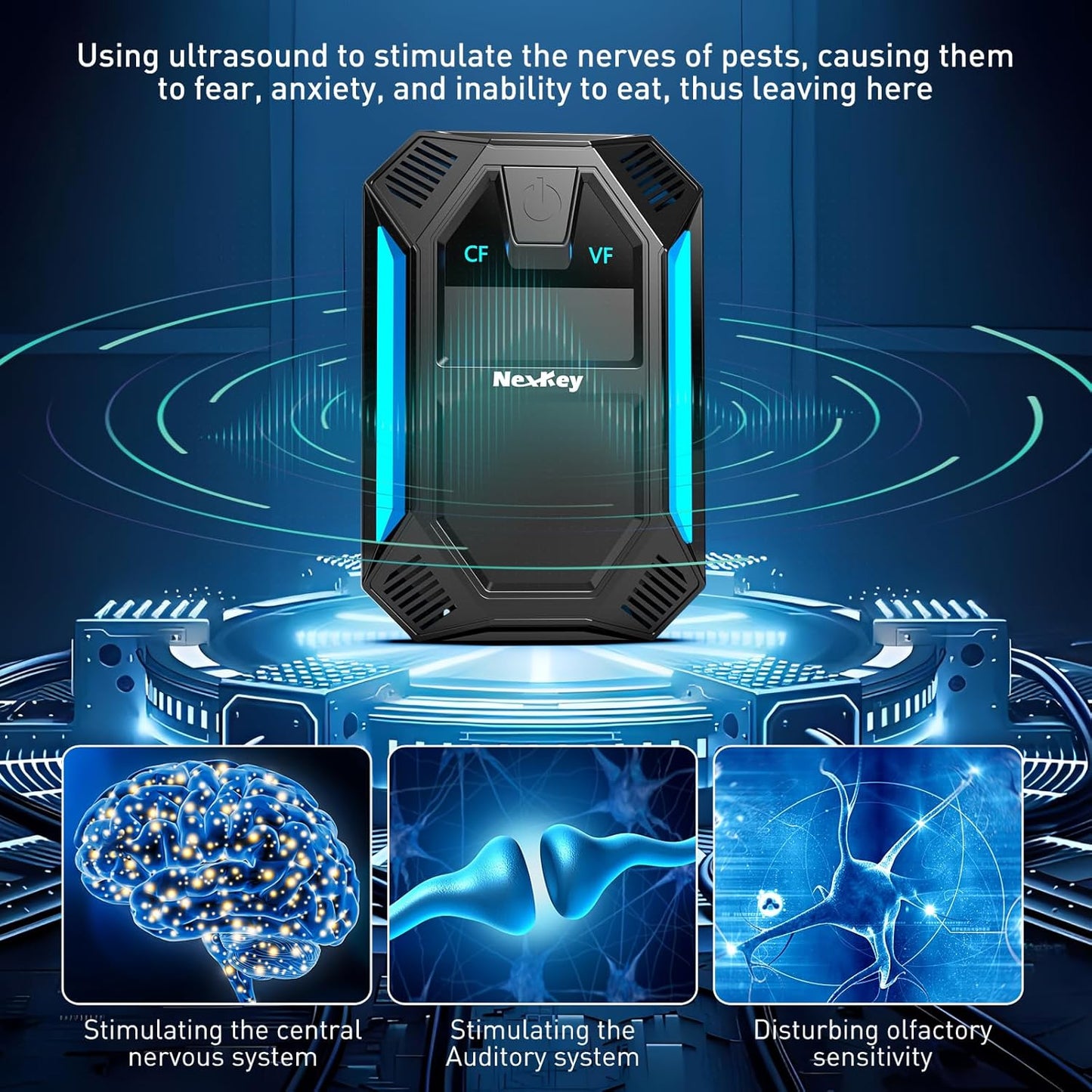 2026 New Upgraded Model Ultrasonic Pest & Insect Repeller, Ultrasonic Repellent for Roach, Rodent, Mouse, Bugs, Mosquito, Mice, Spider, Ant,Electronic Plug in Pest Control,2 Mode Switching,6 Packs