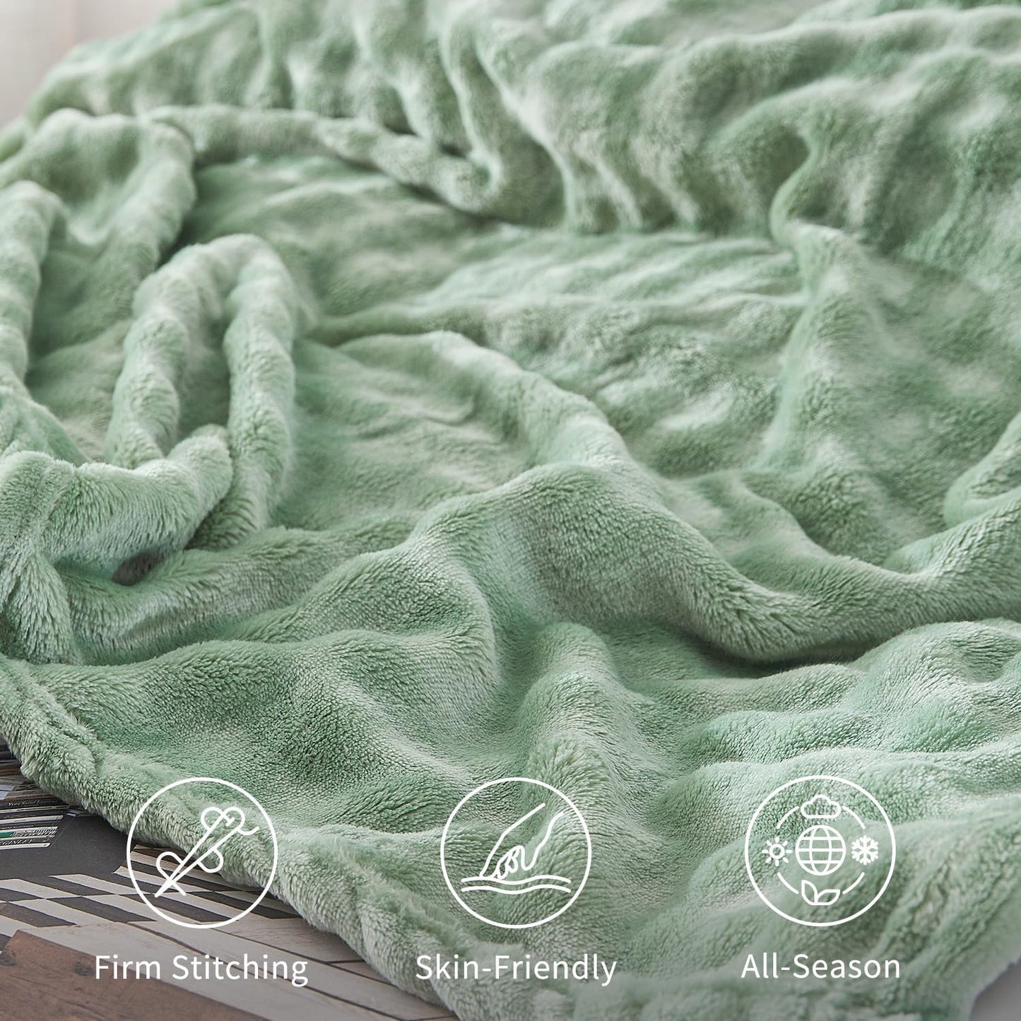 Fluffy 3D Bubble Throw Blanket for Couch & Bed – Cozy Soft Fleece Blankets for Women & Girls – Warm Lightweight Fuzzy Throw XL (50x70) – Machine Washable Gifts