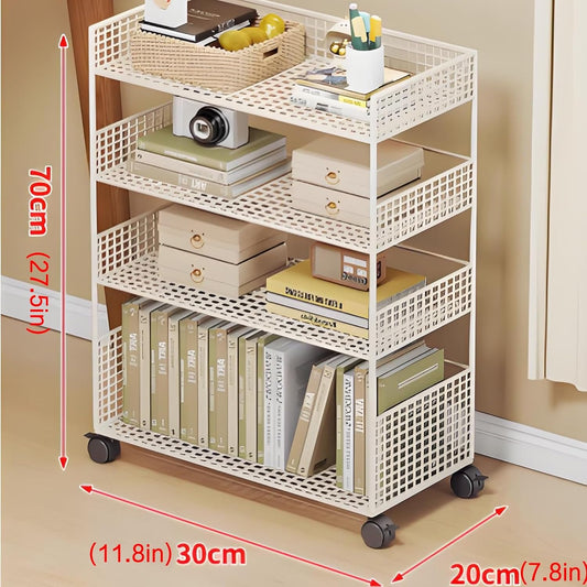 Horizontal bookshelf,unique bookshelfl,metal bookshelf,rotating book shelf,bookshelves,Suitable for desks, study rooms, living room corners, bedrooms, living rooms, balconies, offices(Black,30x20x70cm