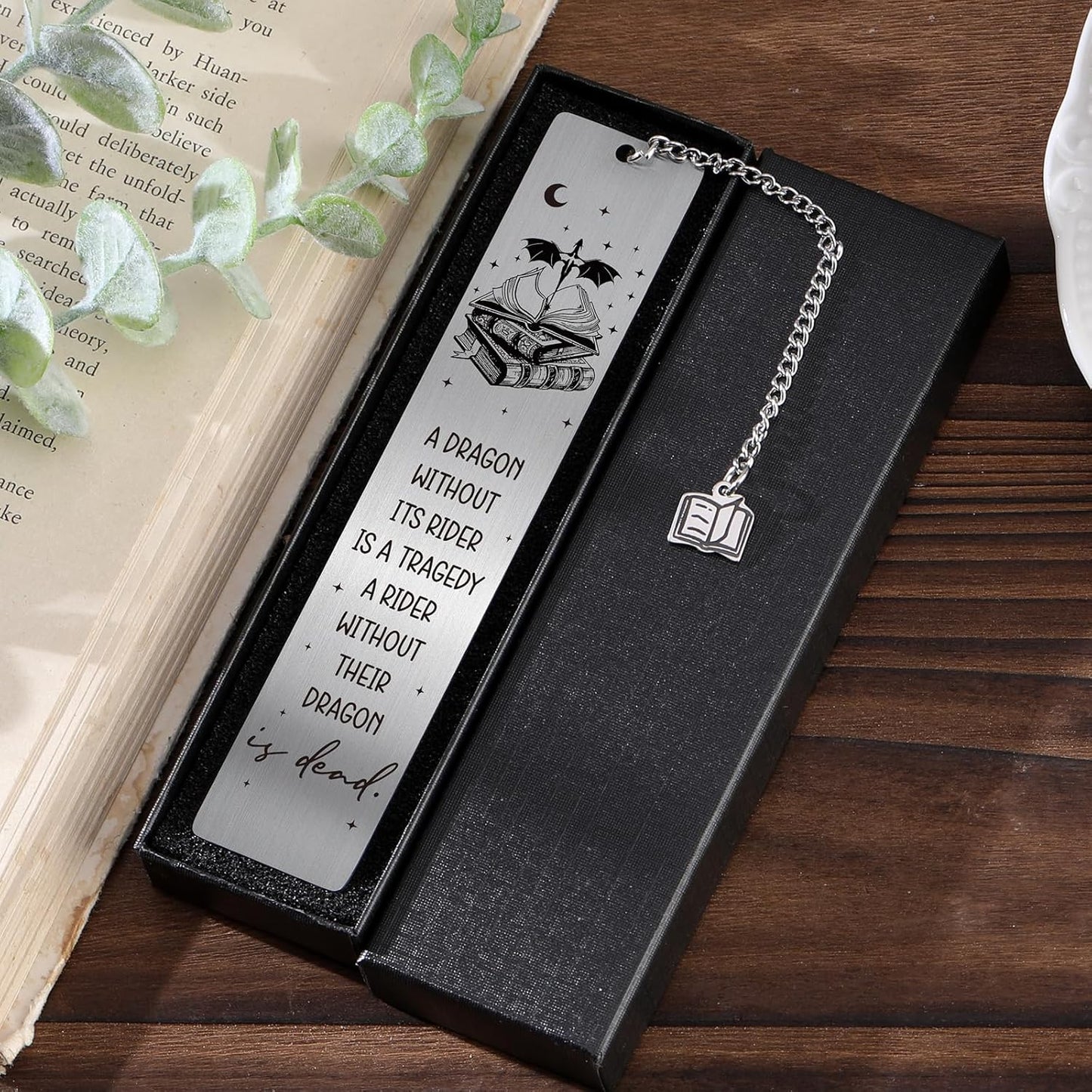 Fantasy Fourth Wing Bookmark - Cool Dragon Metal Bookmarks Reading Men Gifts Funny Adventure Novel Fans Page Makers for Boys Reader Bookish Book Lovers Students Birthday School Accessories