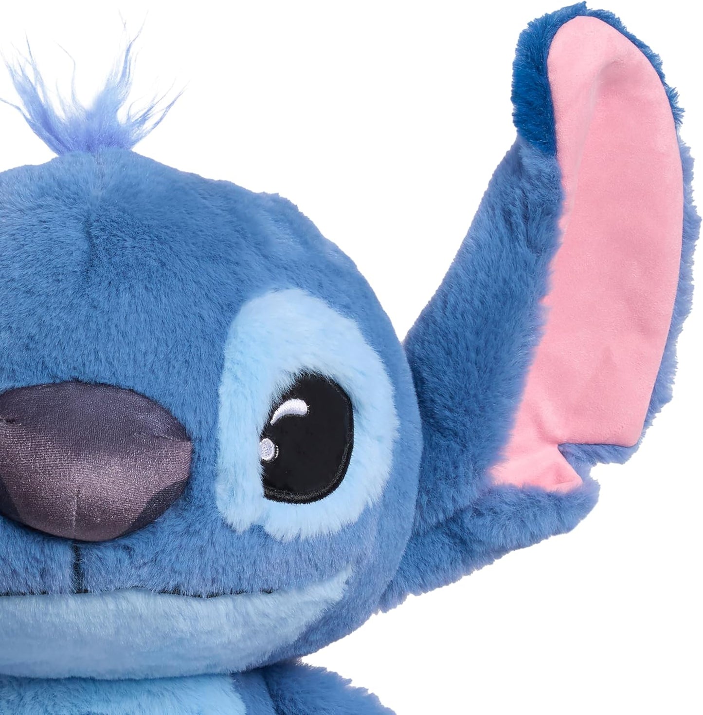 Disney Stitch Live-Action 13-inch Large Plush Stuffed Animal, Soft Toy for Kids, Blue, Alien, Toy for Fans, Girls, Boys, Kids, Ages 2 and Up by Just Play, Kids Toys for Ages 2 Up by Just Play