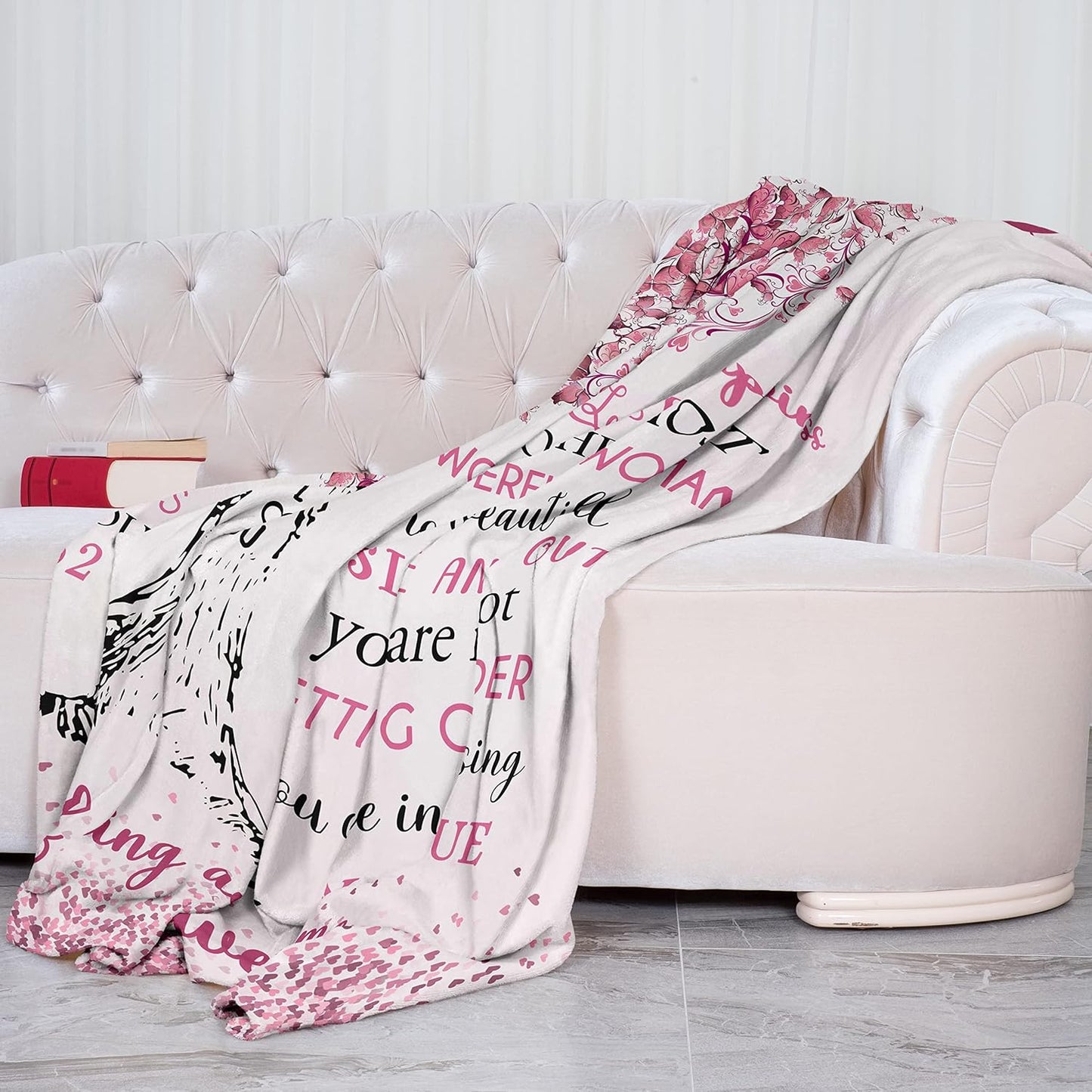 XALAZY 60th Birthday Gifts for Women Blanket 60x50in, Birthday Gifts for 60 Year Old Woman,Happy 60th Birthday Gifts for Women, Gift for 60th Birthday for Women, Gifts for 60th Birthday Women Throws