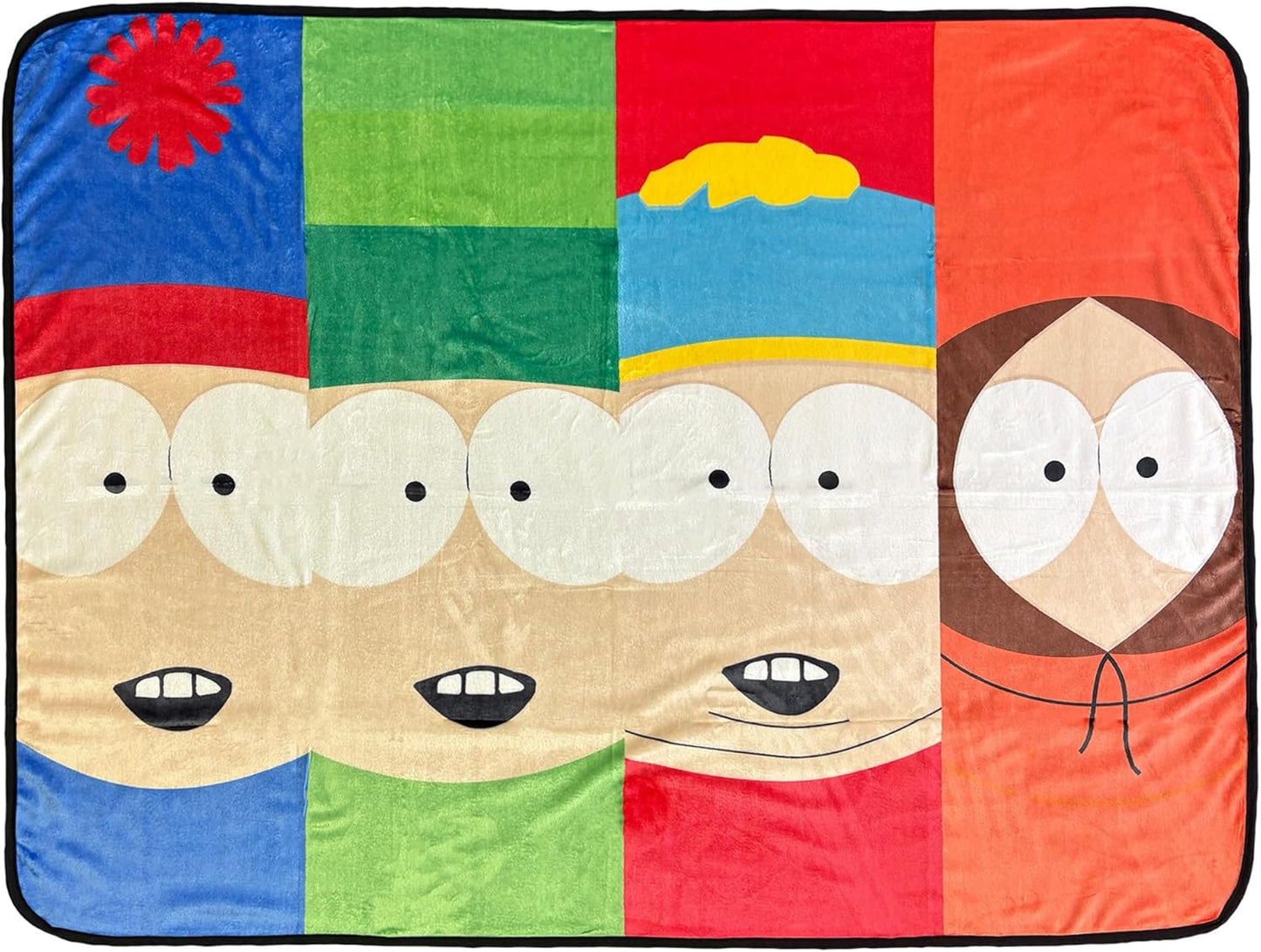 Surreal Entertainment South Park Blanket Kenny Kyle Eric Stan 90s Series Throw 45" X 60"