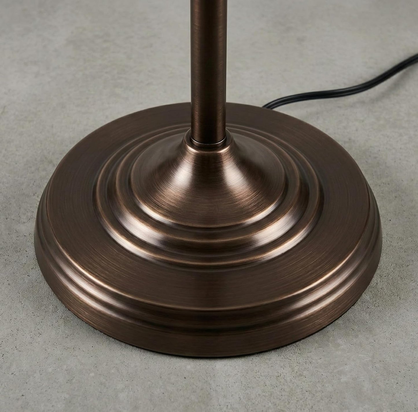 Brightech Caden LED Floor Lamp - Tall Standing Lamp with Swing Arm for Living Rooms & Offices - Industrial Bronze