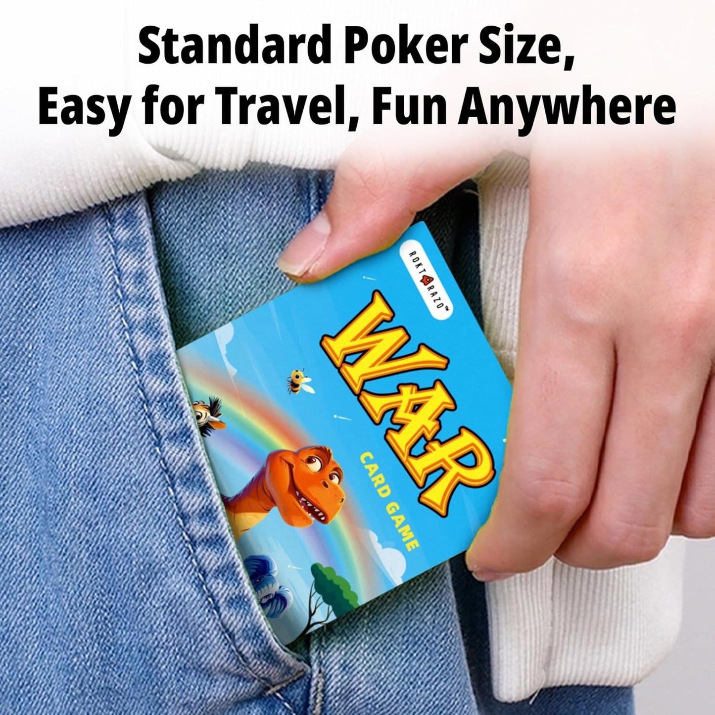 Upgraded Kids Card Games Pack, 6 Decks, Go Fish, Old Maid, Crazy Eights, Memory Match, Slap Jack, War, Playing Cards, Easter Basket Stuffers, Stocking Stuffers