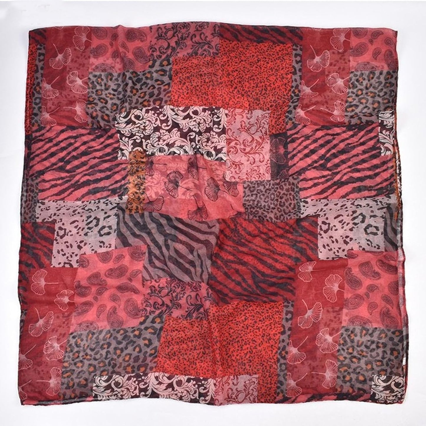 Leopard Print Shawls and Wraps for Womens Cheetah Hijab Scarf Voile Sheer Beach Scarves Sunscreen Head Shawl