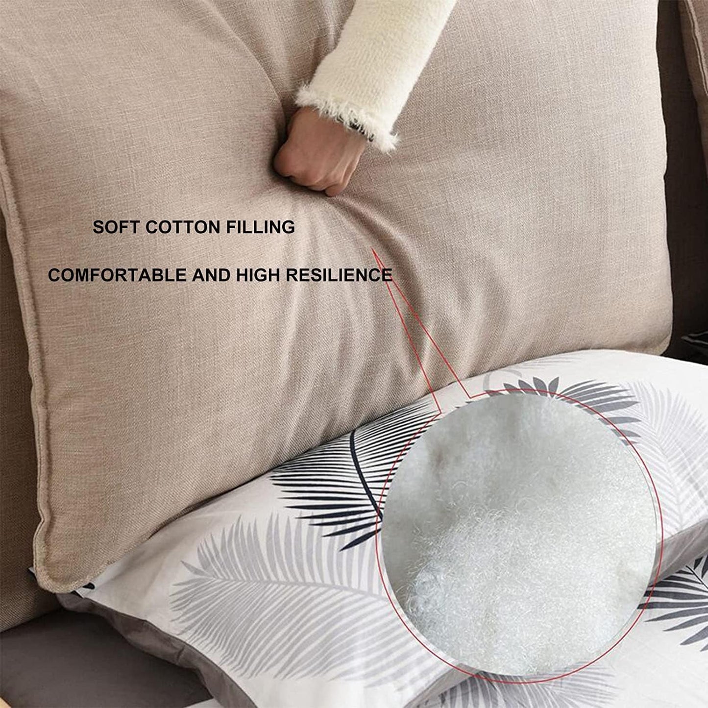 Large Upholstered Headboard Cushion Backrest Cushion Bedroom Headboard Wall Pillow Lumbar Pad Bed Removable (Size:No headboard 70.8"/180cm,Color:D)
