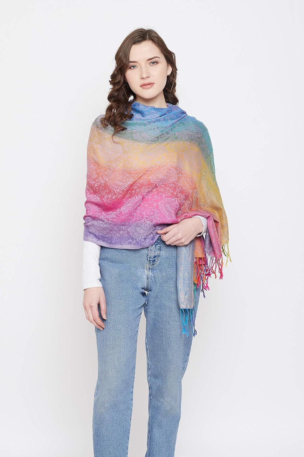 Goood Times Fashion Women's Silk Scarf Luxury Satin Shawl Wraps