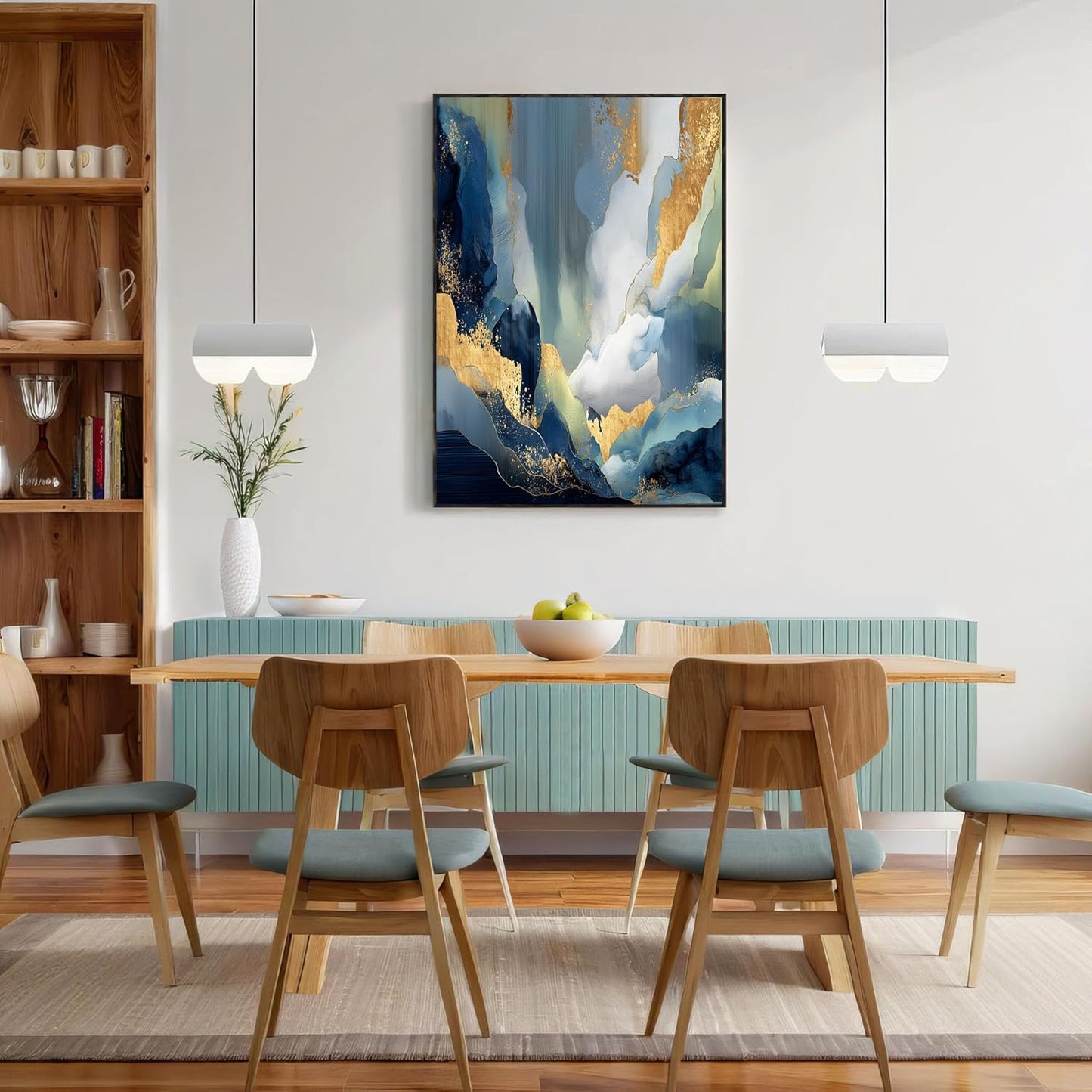 GDJSMIN Modern Art Style Wall Art, Abstract Marble Aesthetics Poster for Reading Room Living Room Decor 24x 31 inch Unframed