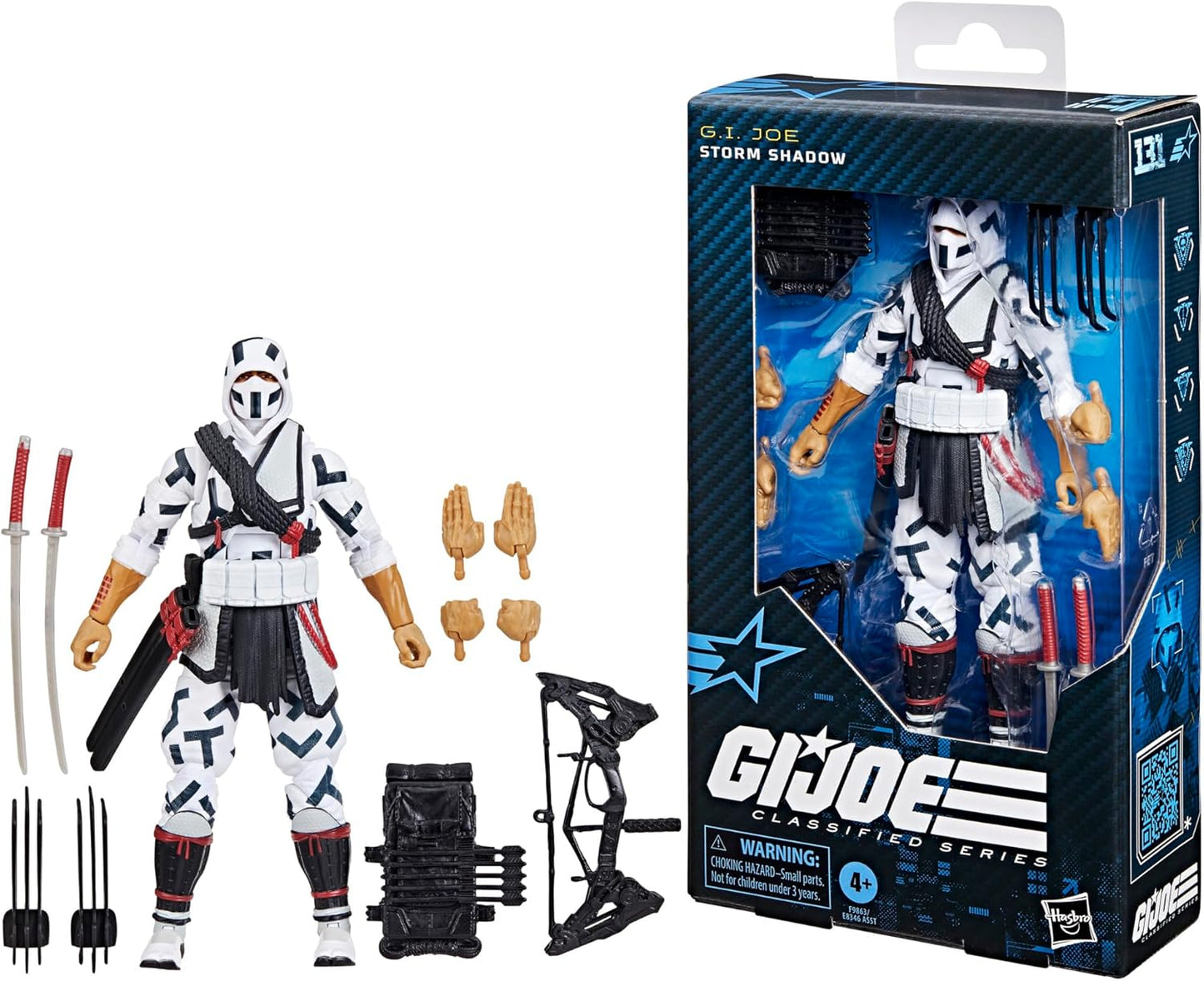 G.I. Joe Classified Series #131, Storm Shadow, Collectible 6 Inch Action Figure, Ninja Toy with 11 Accessories
